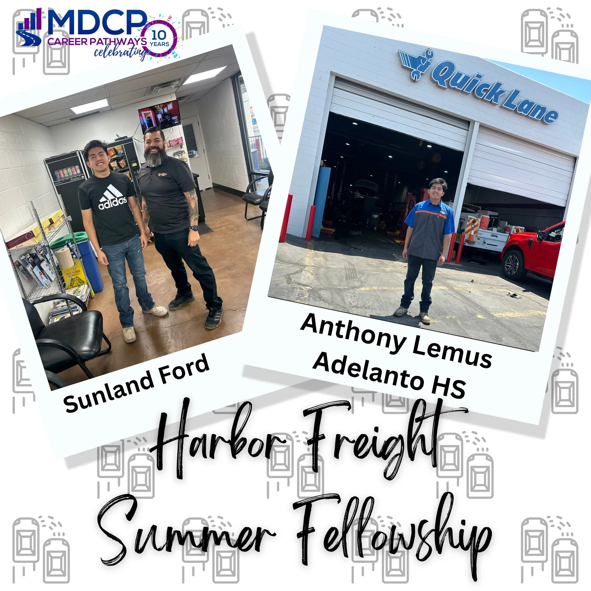 π Student Spotlight! π
This summer, Anthony Lemus, a Senior from the Automotive Program at Adelanto HS, earned a Harbor Freight Fellowship at Sunland Ford!
He completed 60 hours of work-based learning, received a $500 scholarship, and gained real-w