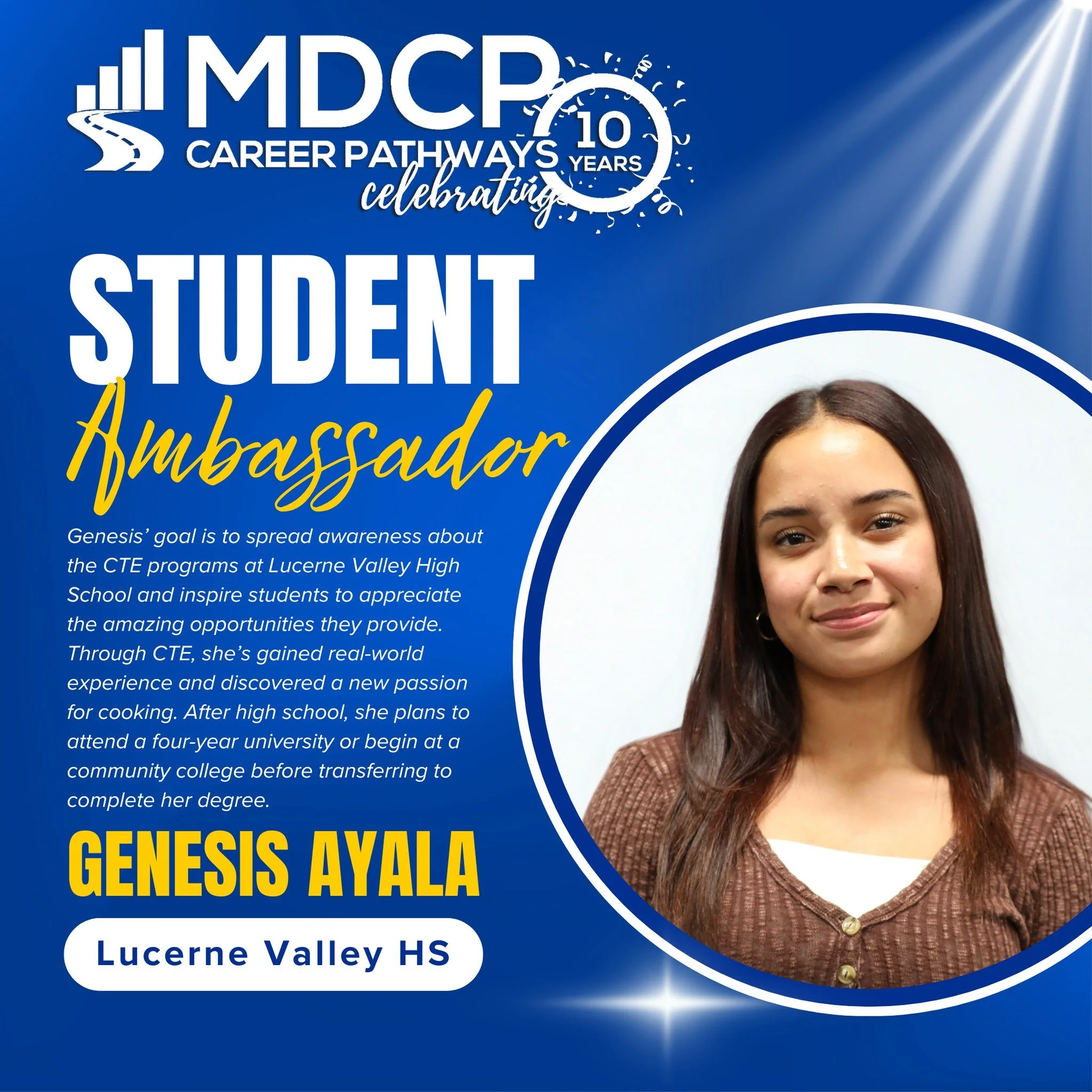 Meet the CTE Student Ambassadors from Lucerne Valley HS!
Introducing Genesis and Mikayla—passionate leaders who want to raise awareness for CTE programs at Lucerne Valley High School. They’re excited to plan campus events that will boost