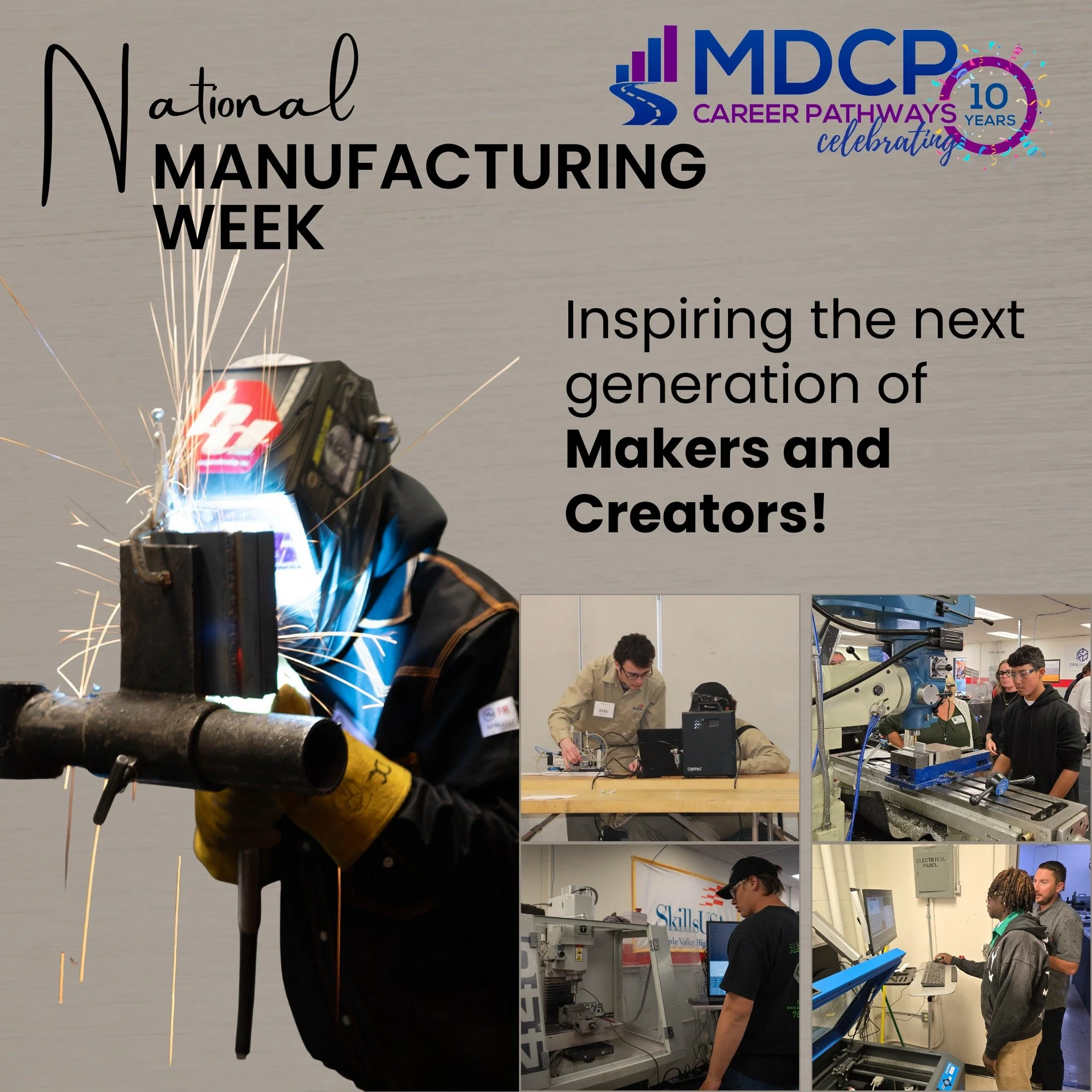 ⚙️ National Manufacturing Week: Empowering the Future ⚙️
This week, we celebrate the power of manufacturing—where innovation meets impact! From designing groundbreaking products to mastering advanced technologies, the manufacturing industry fue