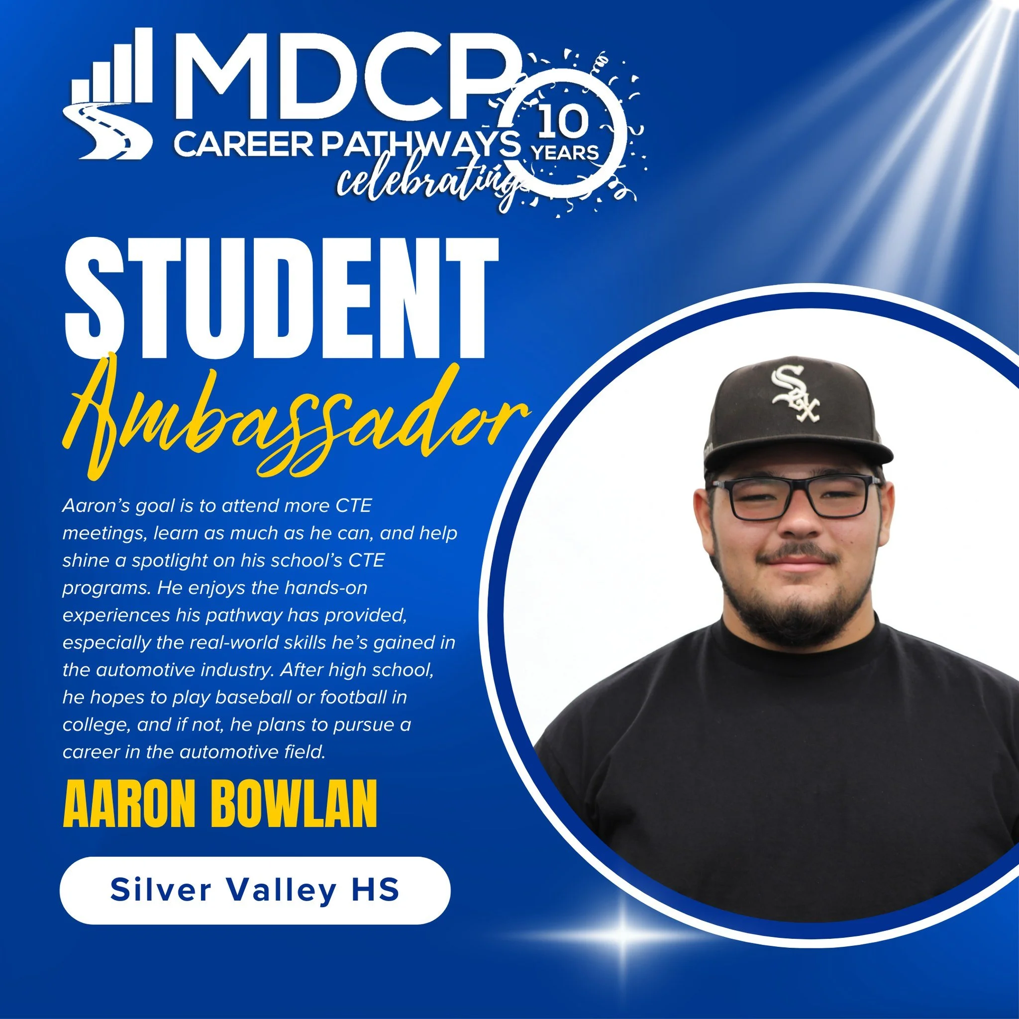 Meet the CTE Student Ambassadors from Silver Valley High School!
Introducing Aaron and Harmoney — two passionate leaders on a mission to elevate CTE. They’re committed to raising awareness, building meaningful connections, and inspiring t