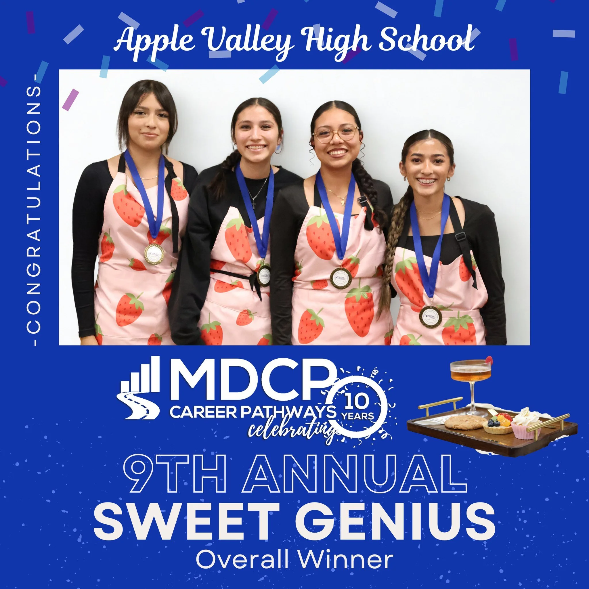 Yesterday, MDCP kicked off the first Regional Competition of the school year with the 9th Annual Sweet Genius Baking Competition!
Baking students from nine different schools stepped up to the challenge, showcasing their creativity and technical skill