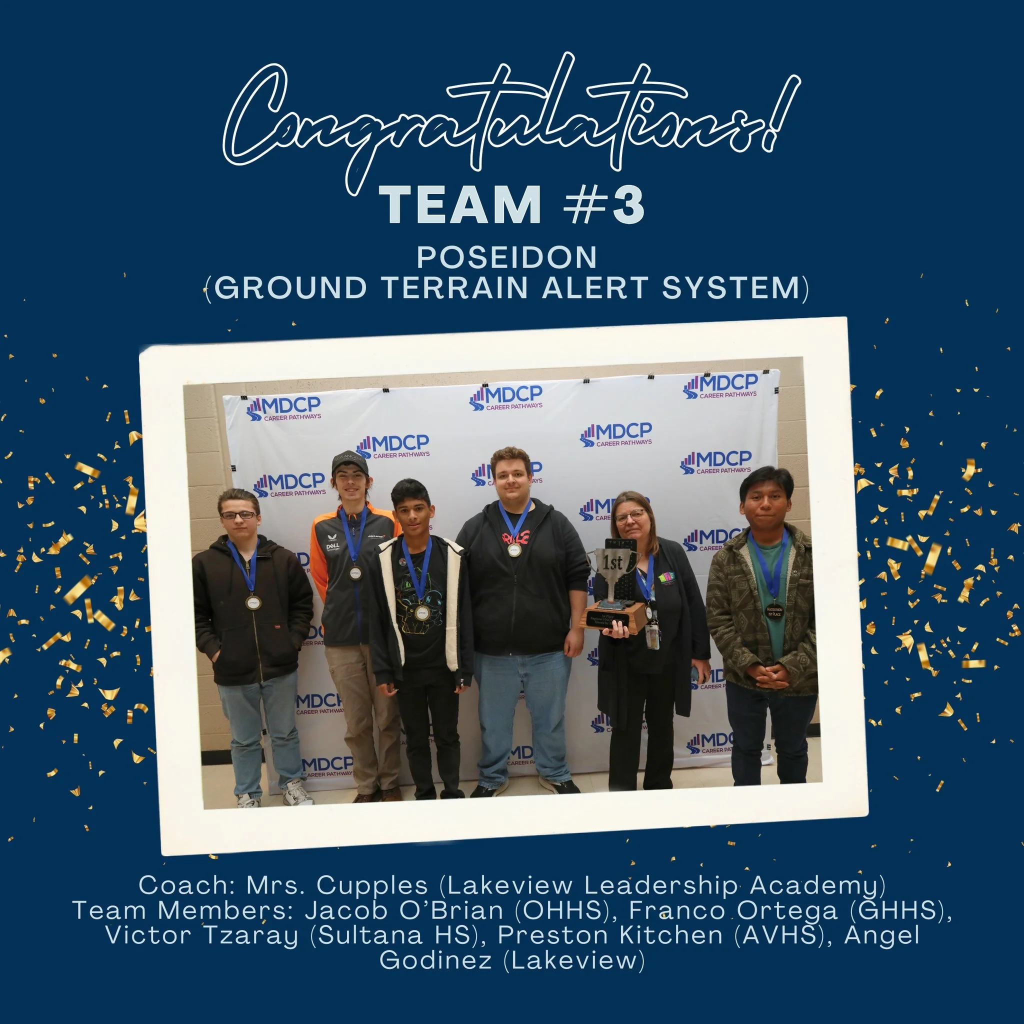 Last week, students from several schools came together to compete in the MDCP 5th Annual Hackathon!
Tech-savvy teams took on a real-world challenge&mdash;designing innovative solutions that use technology to support natural disaster preparedness and 