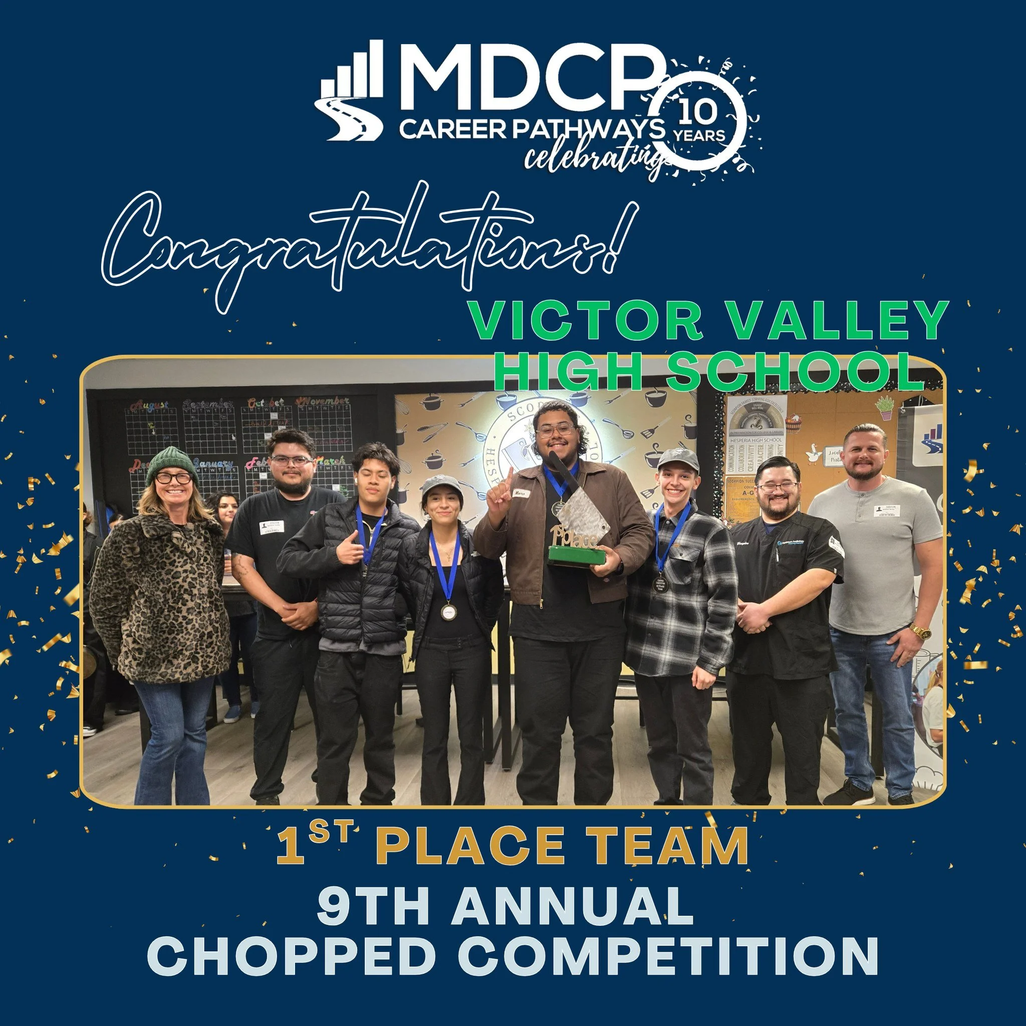Culinary students from 11 high schools showcased their skills at the MDCP 9th Annual Chopped Competition! In honor of MDCP&rsquo;s 10-Year Anniversary, teams created incredible main dishes using 10 secret ingredients&mdash;featuring a required protei