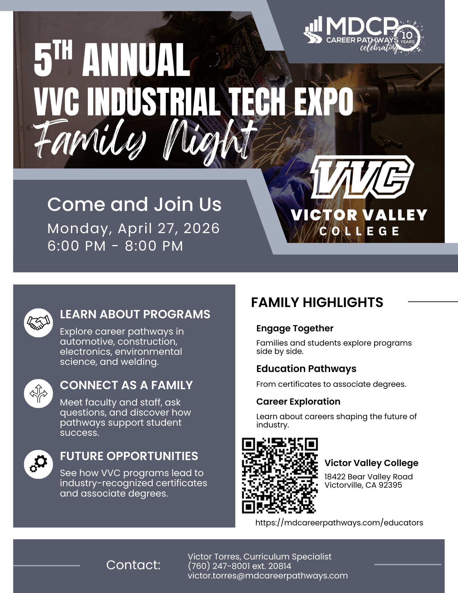 VVC Industrial Tech Expo - Family Night
