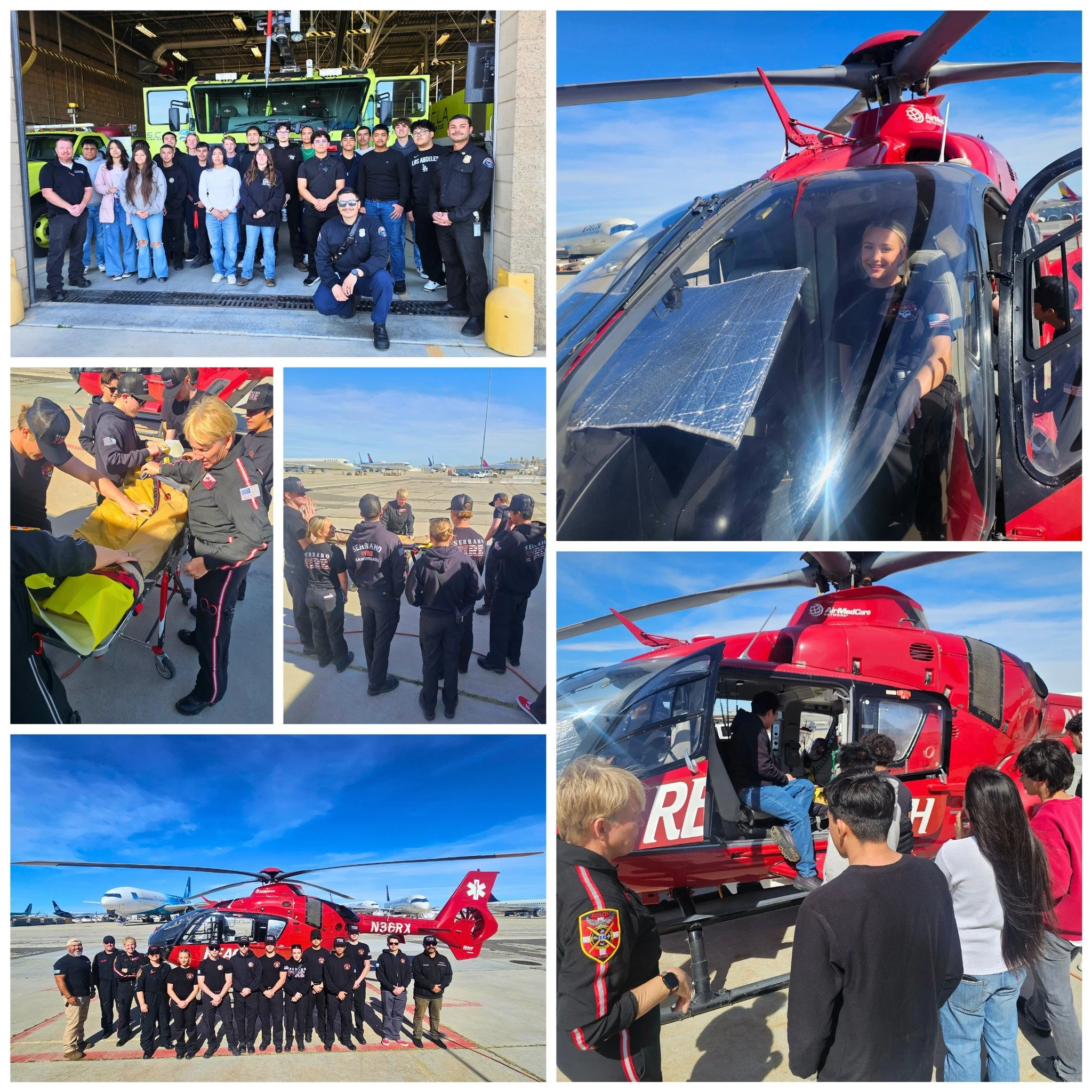 Students from Serrano High School and Hesperia High School Fire/EMS Pathways had an incredible opportunity to tour the SCLA Fire/Reach Station!
During the visit, students learned about the specialized role airport fire and rescue teams play in emerge