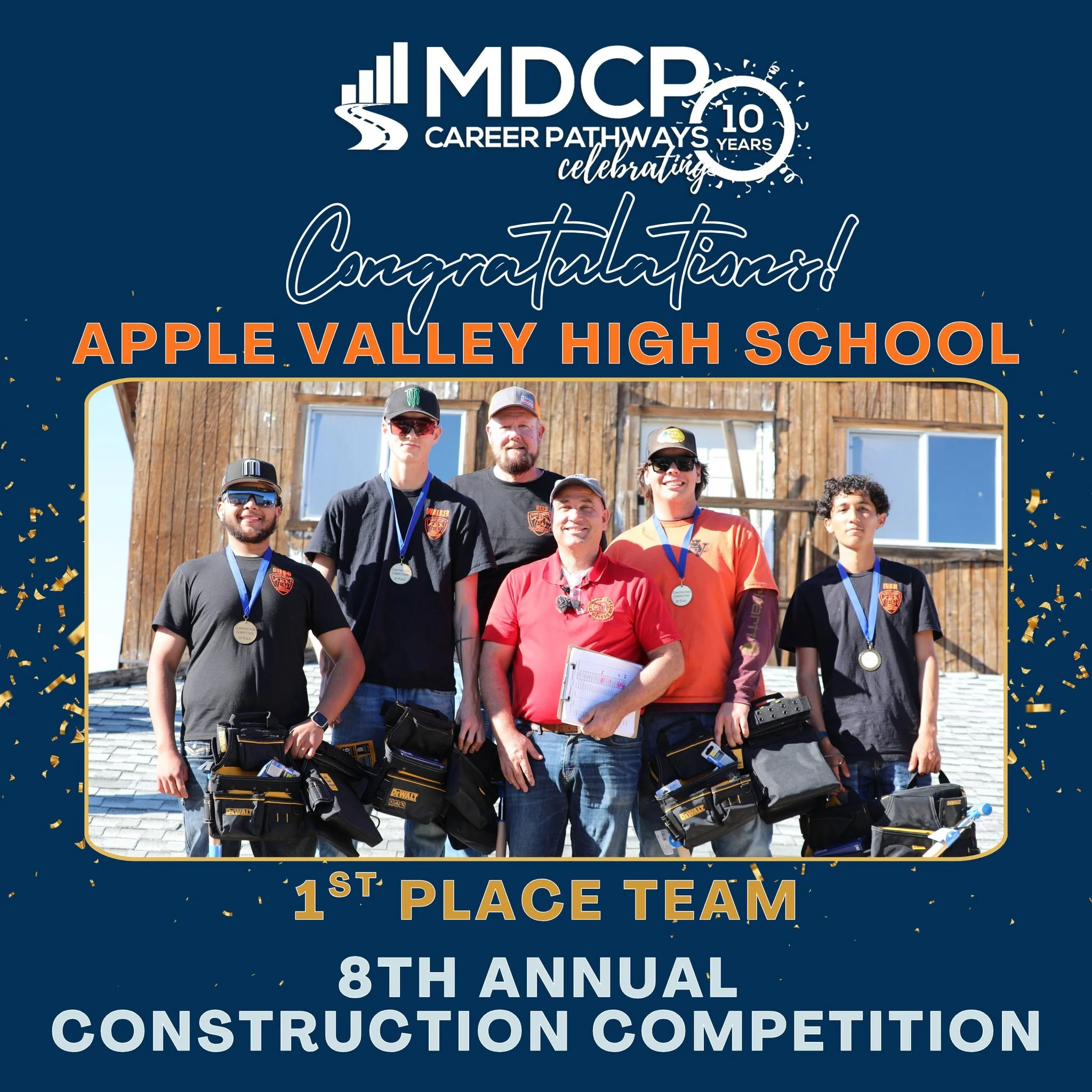 Construction students from across the region put their skills to the test at the MDCP 8th Annual Construction Competition, building dog houses while showcasing teamwork, precision, and craftsmanship! 
Thank you to the VVC Construction Technology Prog