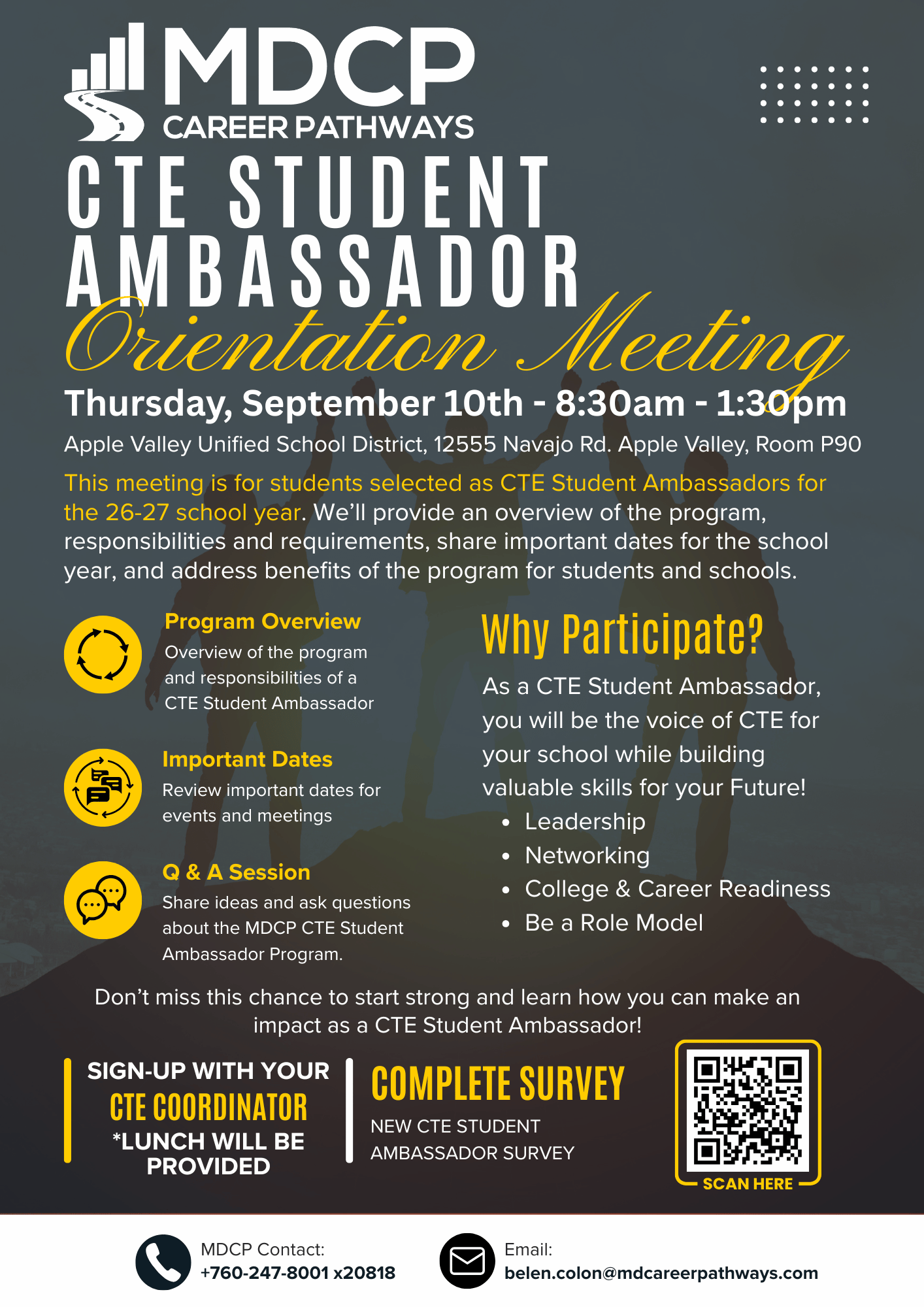 Student Ambassador Leadership Orientation Meeting
