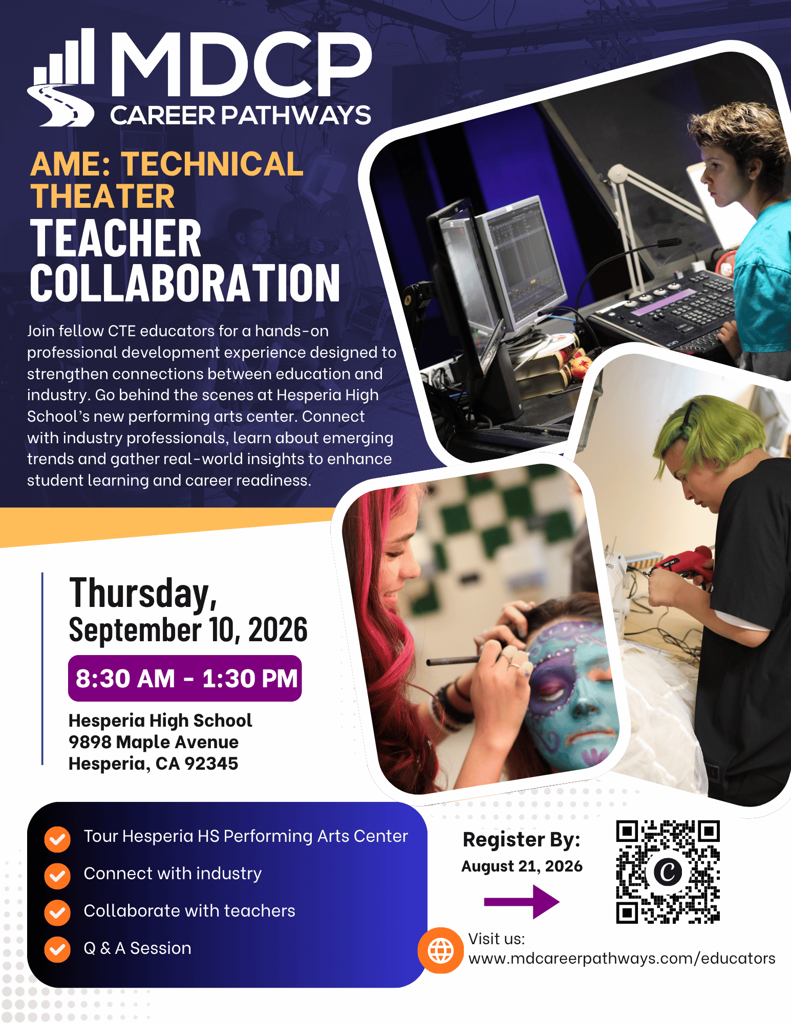 AME Technical Theater Teacher Collaboration