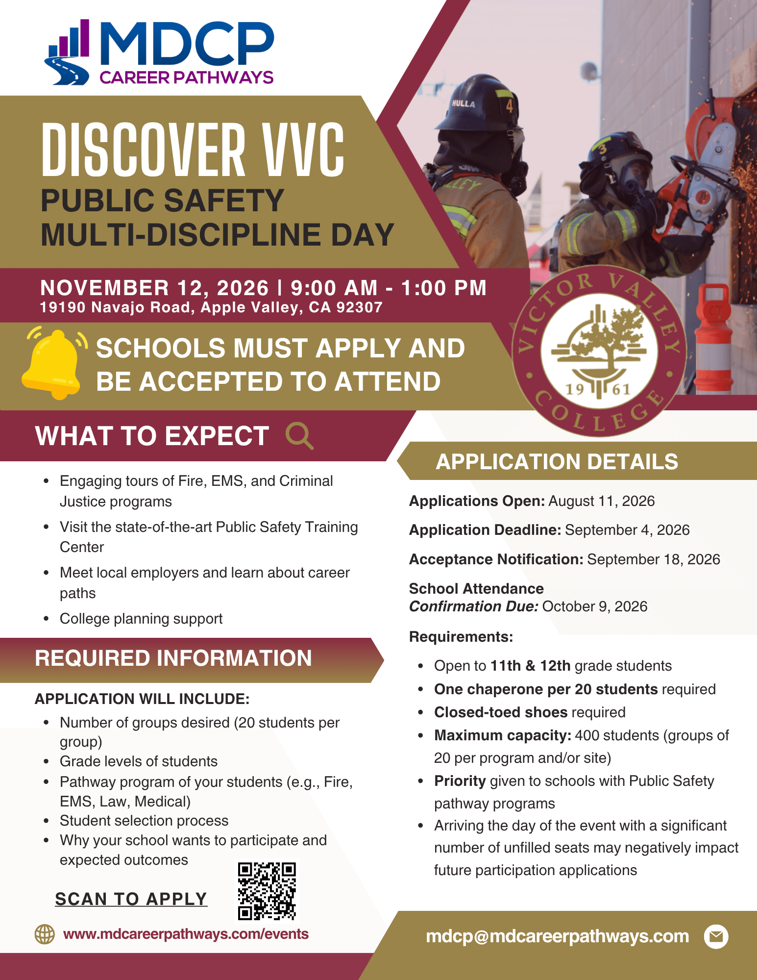 VVC Public Safety Multi-Discipline Day