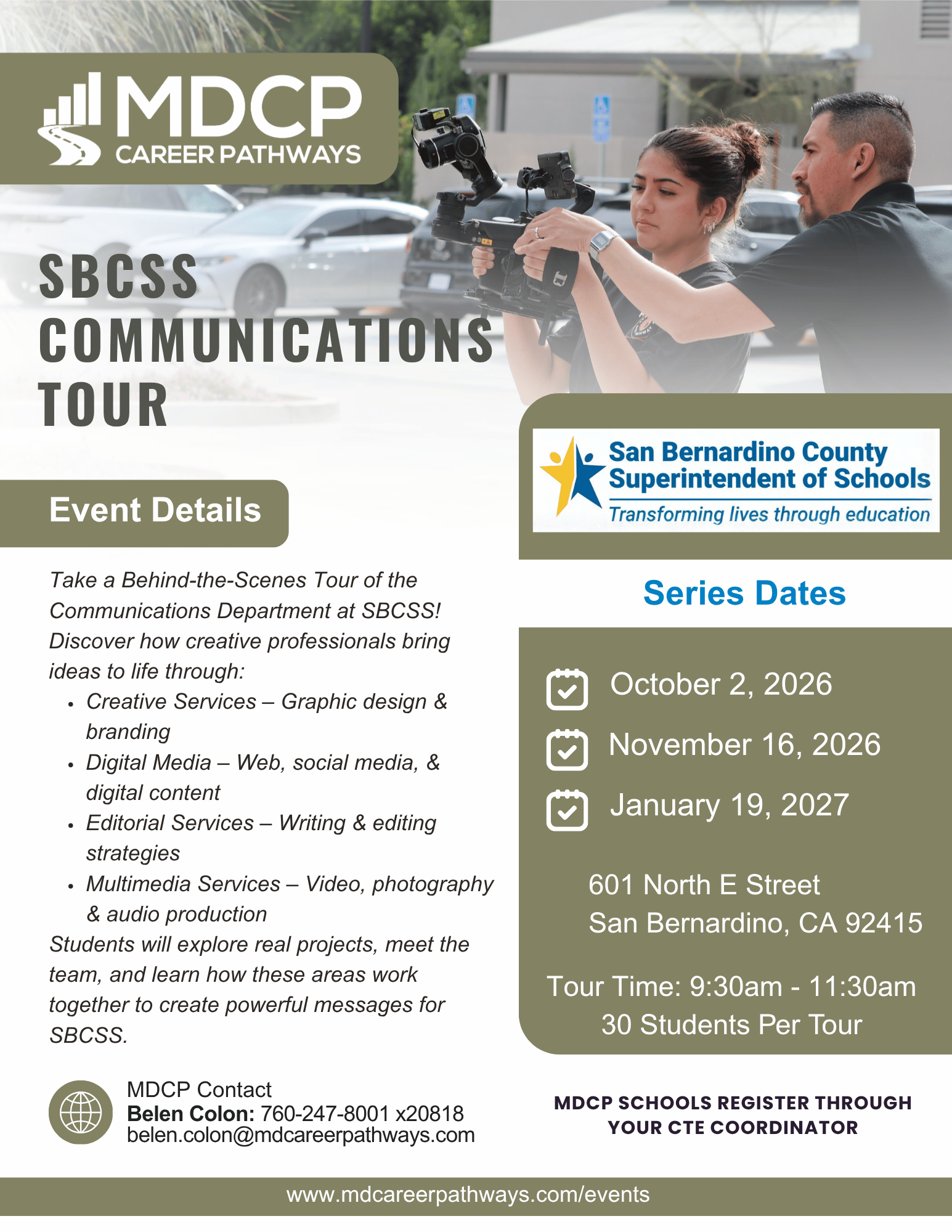 SBCSS Communications Tour 