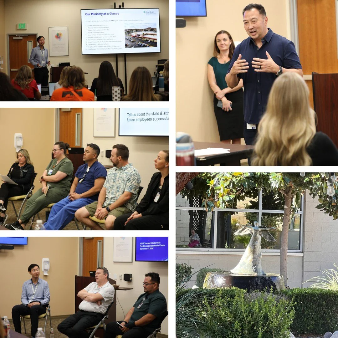 Sports Medicine &amp; Patient Care Teacher Collaboration

During this collaborative experience, Educators learned about current healthcare career trends and opportunities across fields such as nursing, pharmacy, medical imaging, respiratory therapy, 
