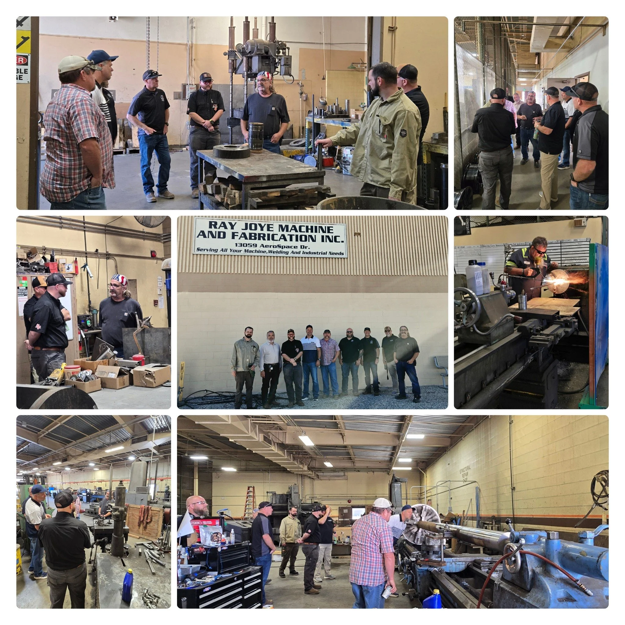 Today, Manufacturing teachers from our local schools had the opportunity to tour Ray Joye Machine &amp; Fabrication, Inc. and gain valuable insight into the local manufacturing industry. A big thank you to Ray Joye Machine &amp; Fabrication, Inc. for
