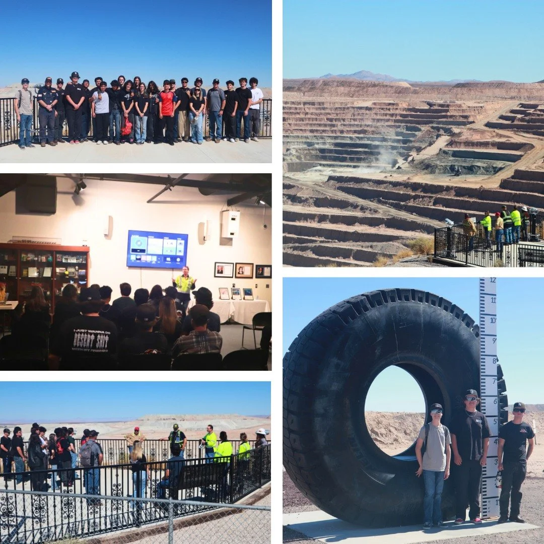 Exploring Careers at Rio Tinto! 

Today, students had the opportunity to step inside the world of modern manufacturing and mining during our Rio Tinto Manufacturing Tour in Boron! 
Students learned about the history and importance of borax mining whi