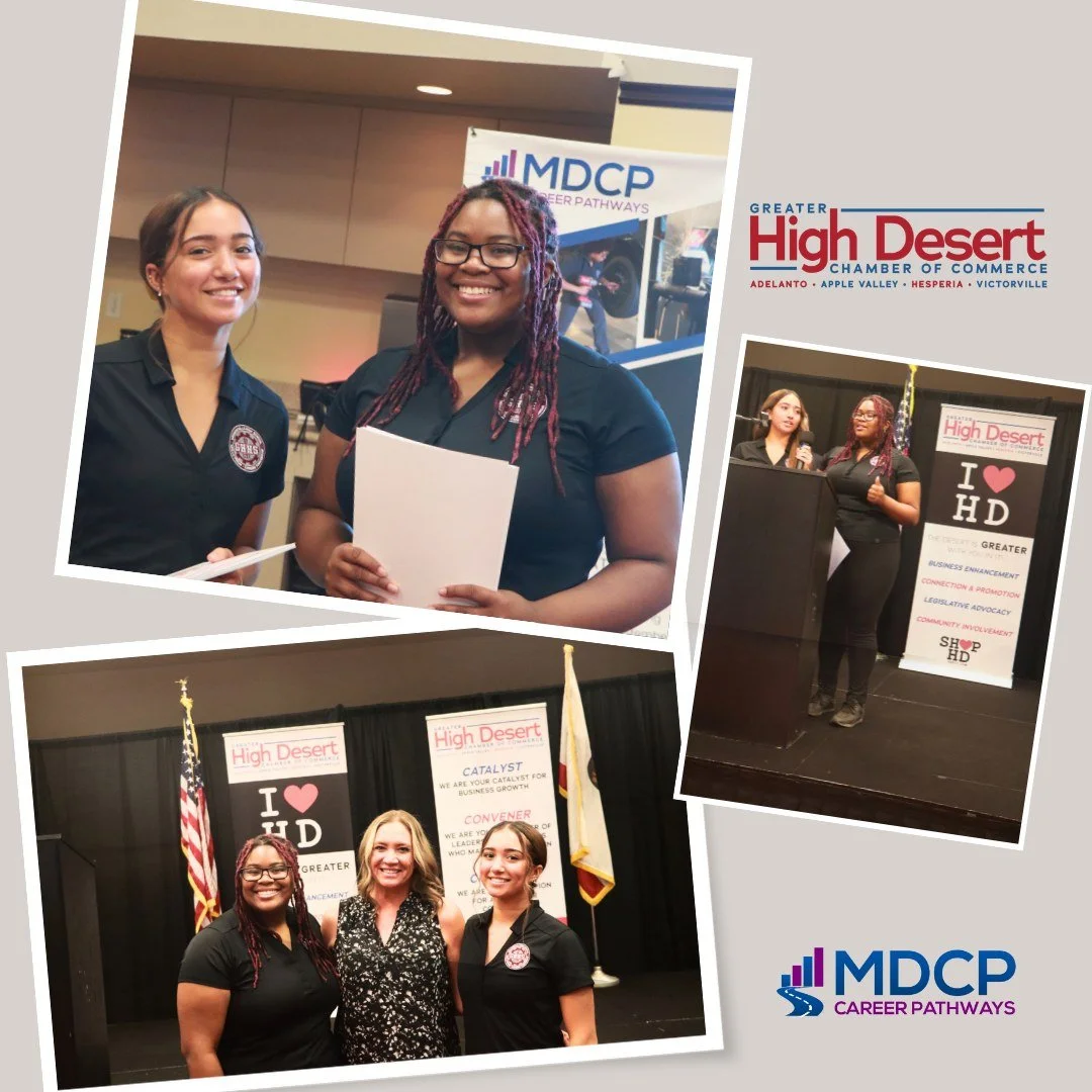 CTE Student Ambassadors Taking the Lead! 

On October 7, two of our outstanding CTE Student Ambassadors from Granite Hills High School had the opportunity to represent their school at the Valley Morning Insight meeting! 

During a one-minute shout-ou