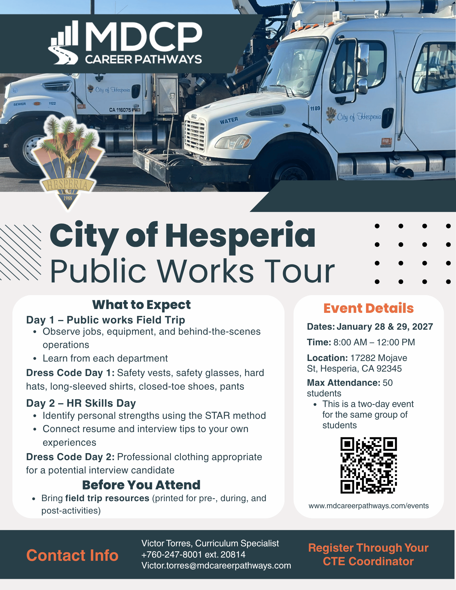 City of Hesperia: Public Works Tour Day 1