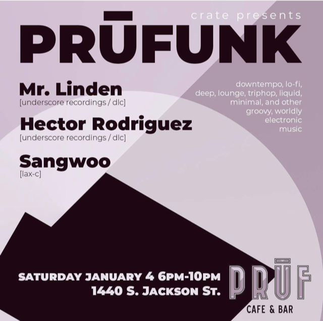 Crate Radio Presents Prufunk with Mr Linden, Hector Rodriquez, Sangwoo
