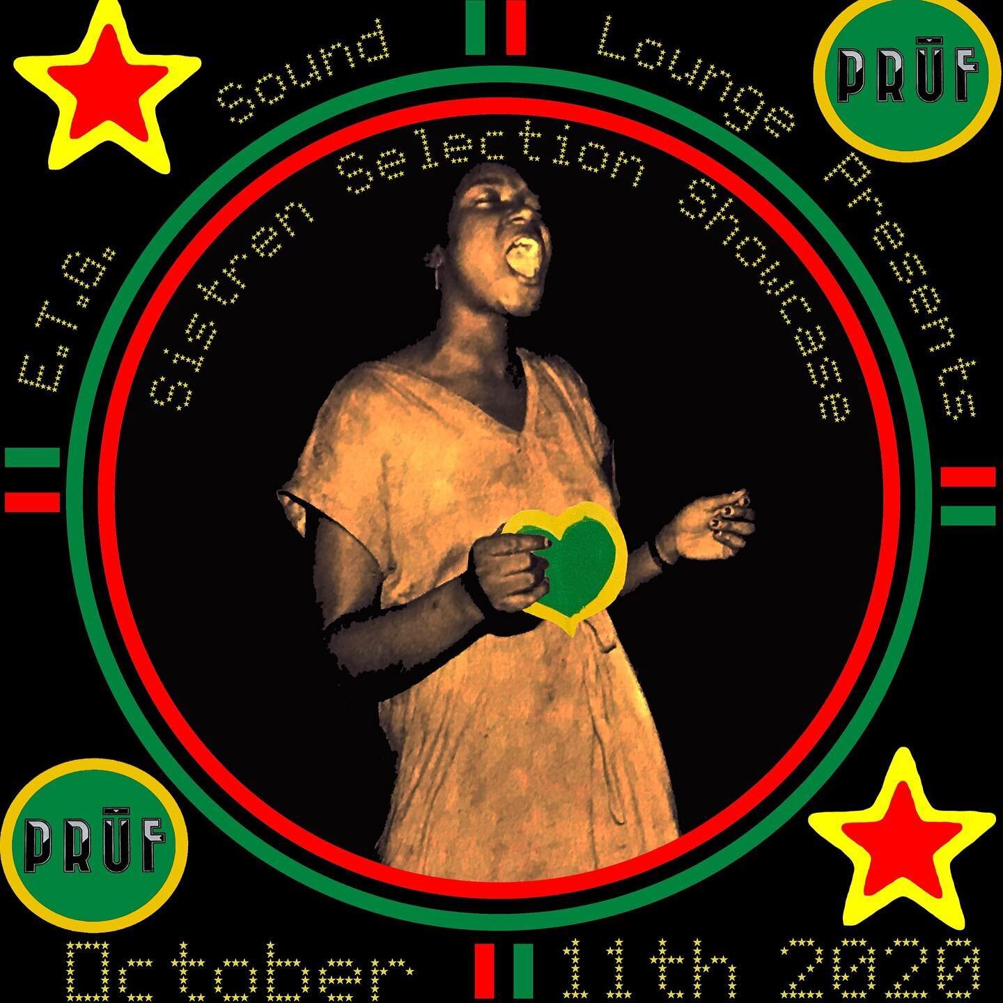 Reggae Sunday, tomorrow, October 11th from 11 am til 2 pm.  Featuring the divine ladies of The Sistern Selection Showcase!! An exciting all-female line-up of some of the rarest reggae vinyl sounds around &mdash; collected here by DJ Ribbit Ninja!  @r