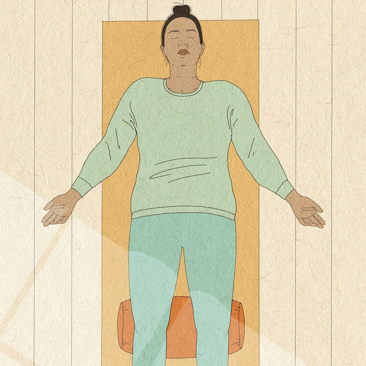 Savasana into the new year 🙏 

One of sixty cards I illustrated for Yoga Teacher in a a Box written by @centredspace published by @skittledogbooks @thamesandhudson