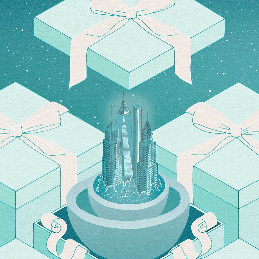 Thrilled to be part of the @tiffanyandco holiday campaign, counting down to Christmas&mdash;and honored to be the 24th artist featured on Christmas Eve! 

The campaign showcased 24 artists reimagining Tiffany&rsquo;s iconic box through their own lens