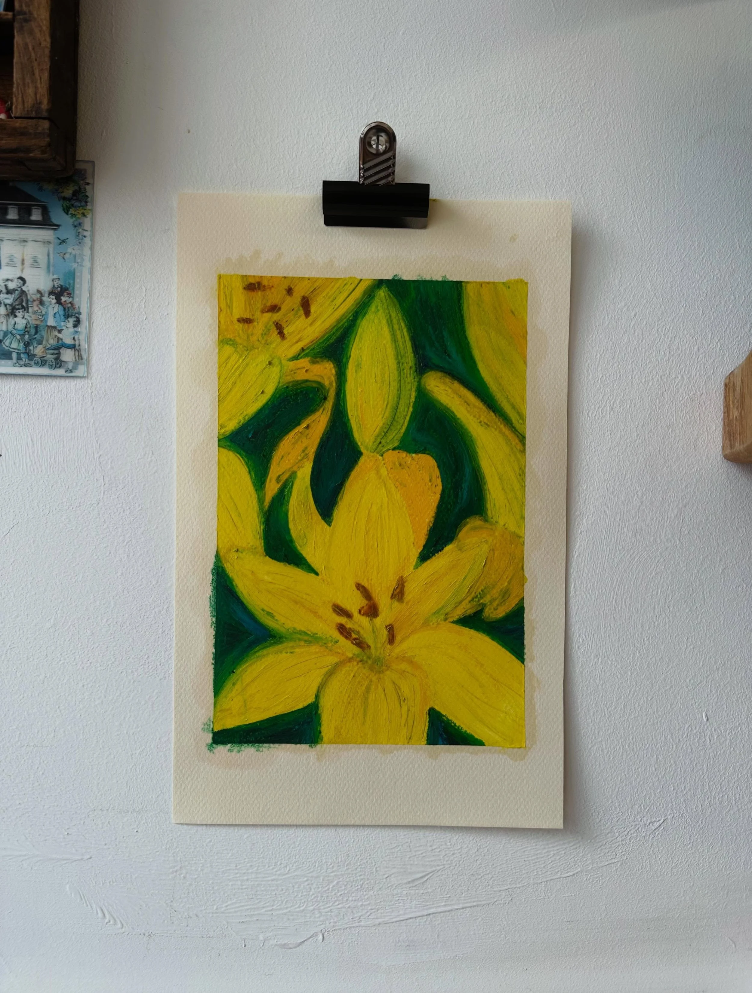 Loving the naivety that drawing with a chunky oil pastel brings though it&rsquo;s not the clean line I usually go for, but always fun to use different mediums nonetheless 🌼