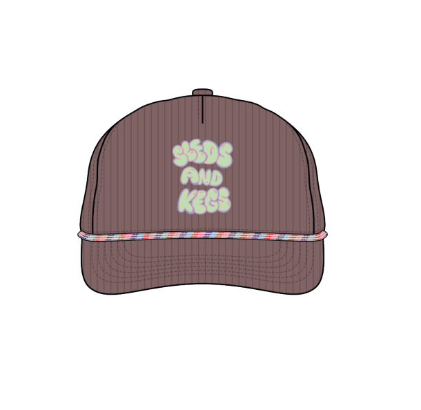 Sleds And Kegs 5 Panel Corduroy Hat