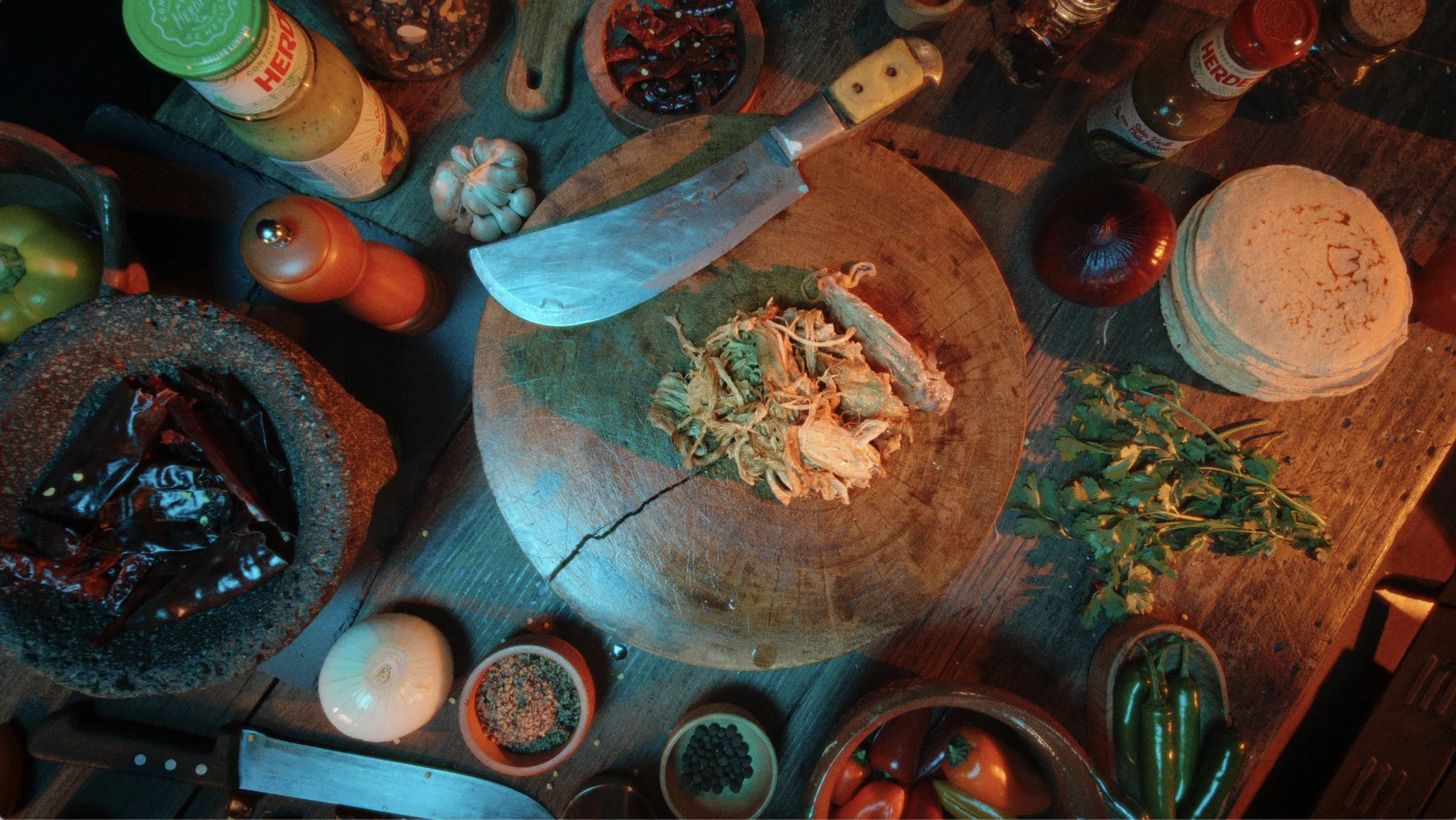 Commercial grading work for Herdez Entrees with robotic motion control