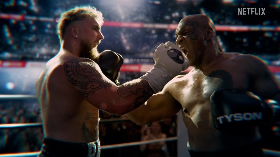 New #colorgradjng work on promos with @netflix for the @miketyson and @jakepaul fight tonight! Thanks to the crew at Netflix. It was great working with you!