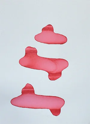 STAINEDIce, Food coloring on Paper, 9x12, 2018 