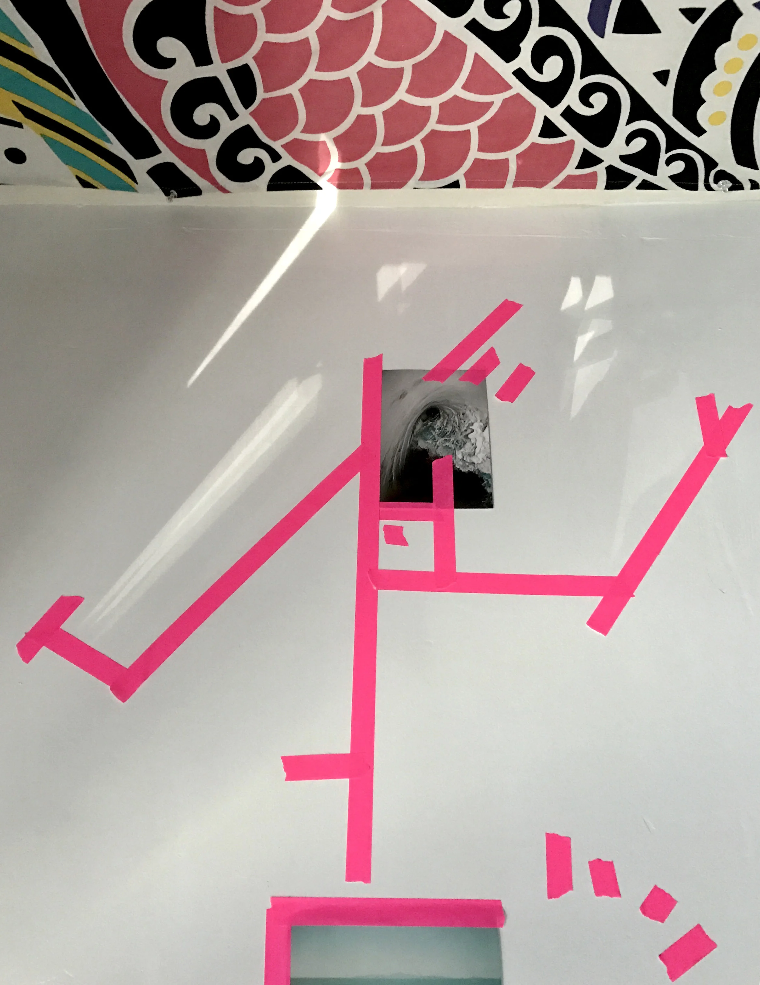 NOVEMBER 02 2016Tape &amp; Light Drawing, Photo Montage