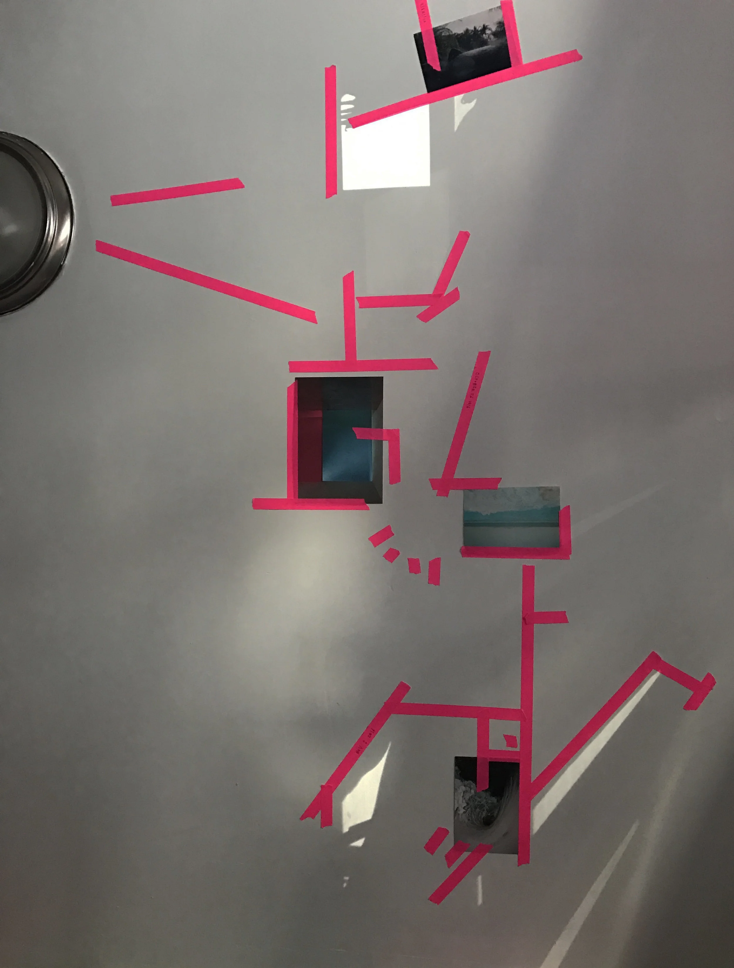 NOVEMBER 06 2016Tape &amp; Light Drawing, Photo Montage