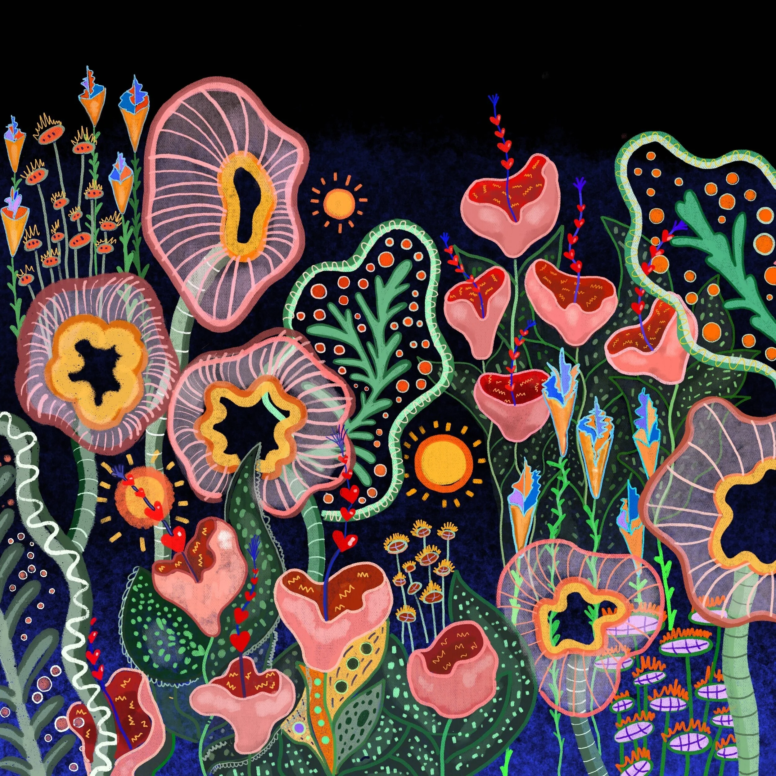 THE RAVE OF THE FLOWERSDigital Illustration