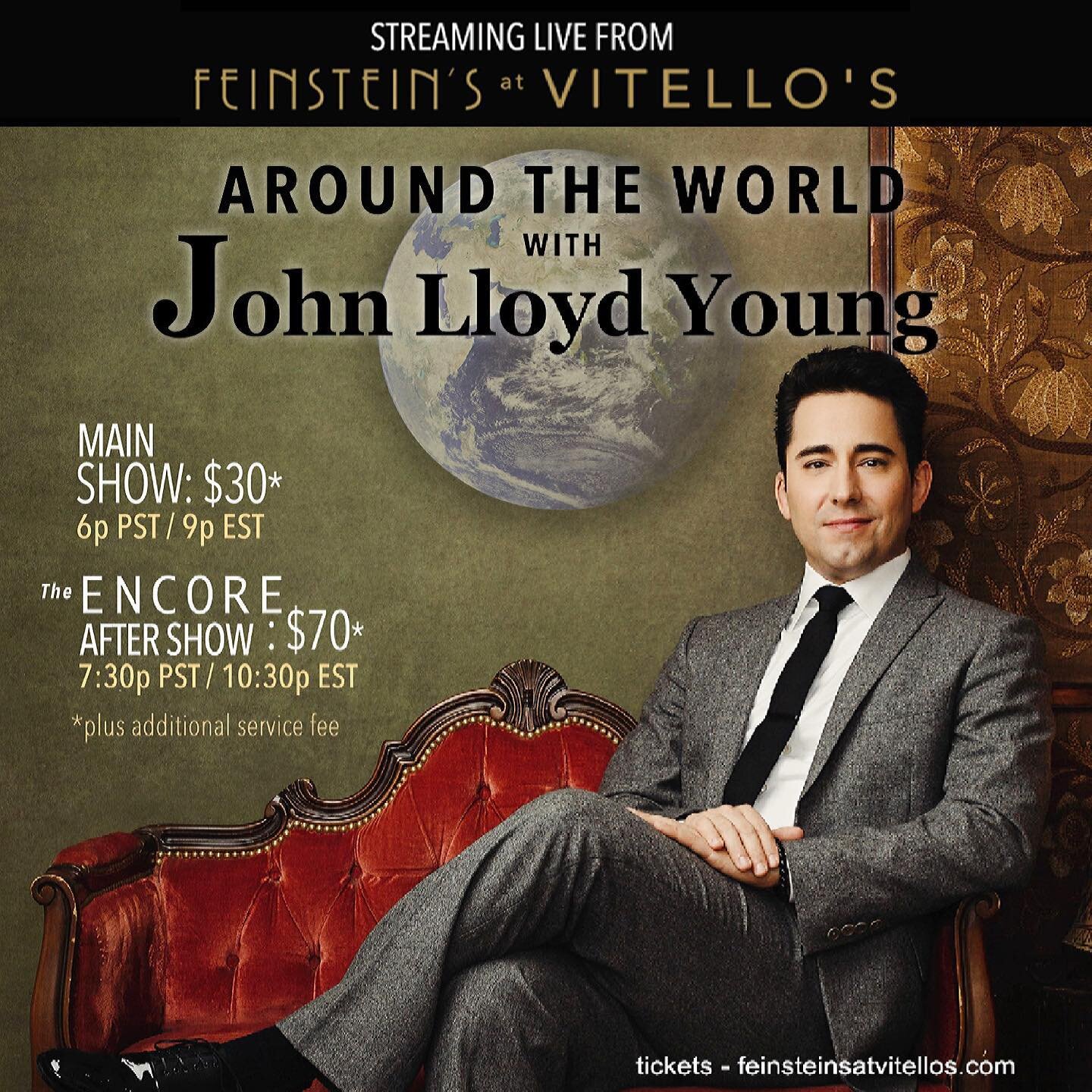 This Friday! FOLLOW LINK IN BIO for info and tix. FYI: as a courtesy to ticket holders, translations of the foreign language songs will be emailed in advance. So no chance of &ldquo;what the hell is JLY singing about??&rdquo; xoxo 
.
.
.
.
#johnlloyd