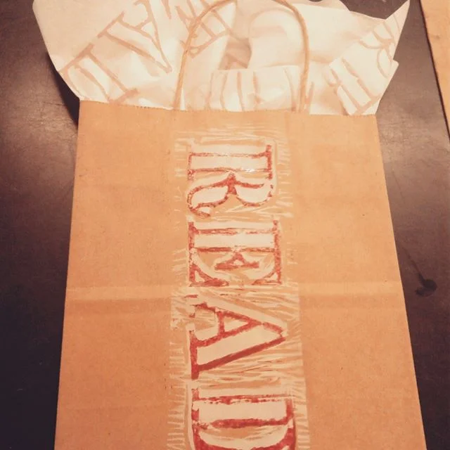 The gift of reading #printmaking #linocut #handprinting