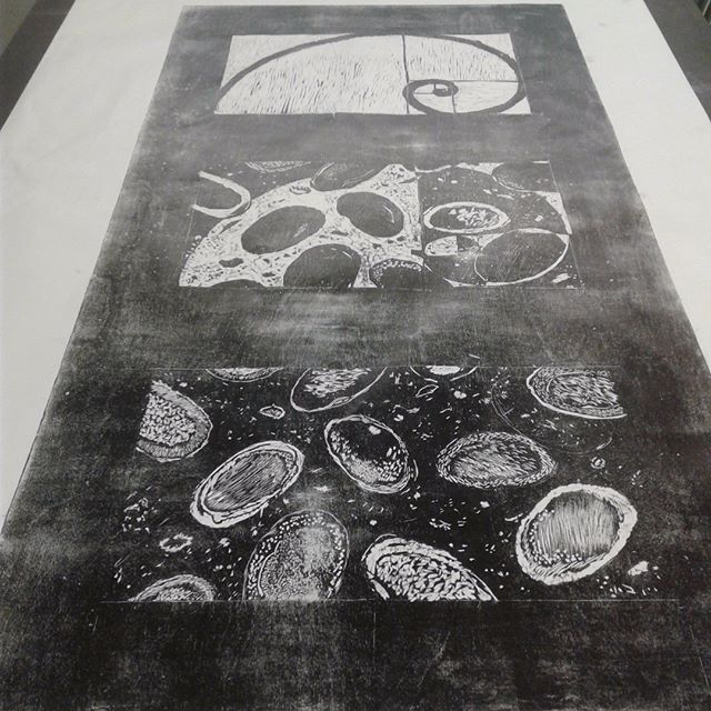 First woodcut proof
#releasetuesday #woodcutprintmaking  #carvingfordays #scad