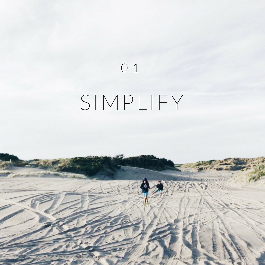 SIMPLIFY. It doesn’t need to be complicated.