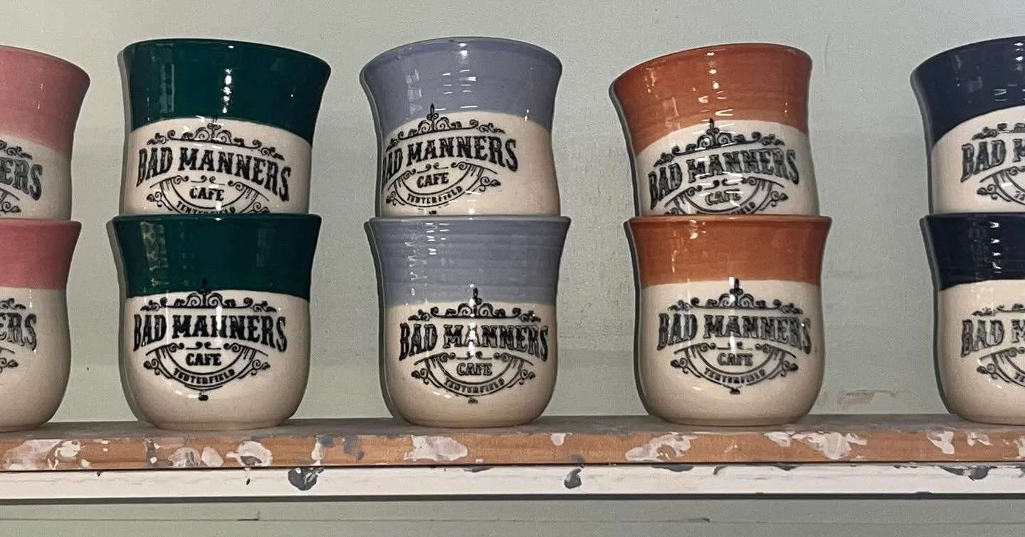 Just some of the 8oz cups available now @badmannersdonuts in Tenterfield, NSW 😀#theceramicmill #keepcup #travelcup #handmade #greenteam #sustainable #customtravelcup #travelmug #waronwaste #coffeebrisbane #coffesydney #coffeegoldcoast #cup #environm
