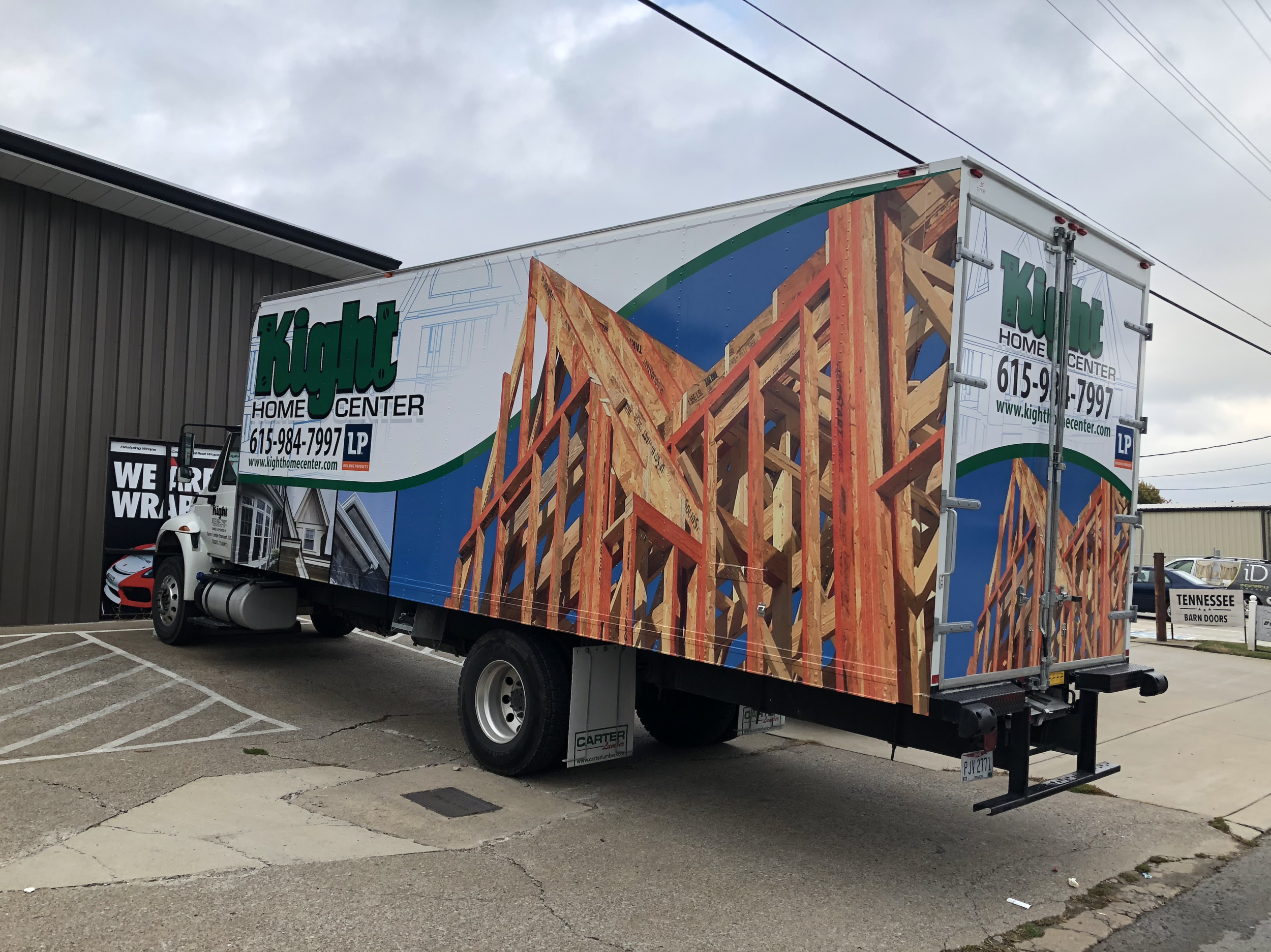 Label Graphics Co Franklin TN Vehicle Wraps Wrap Design Print Install 37064 Kight Lumber Box truck wrap.png