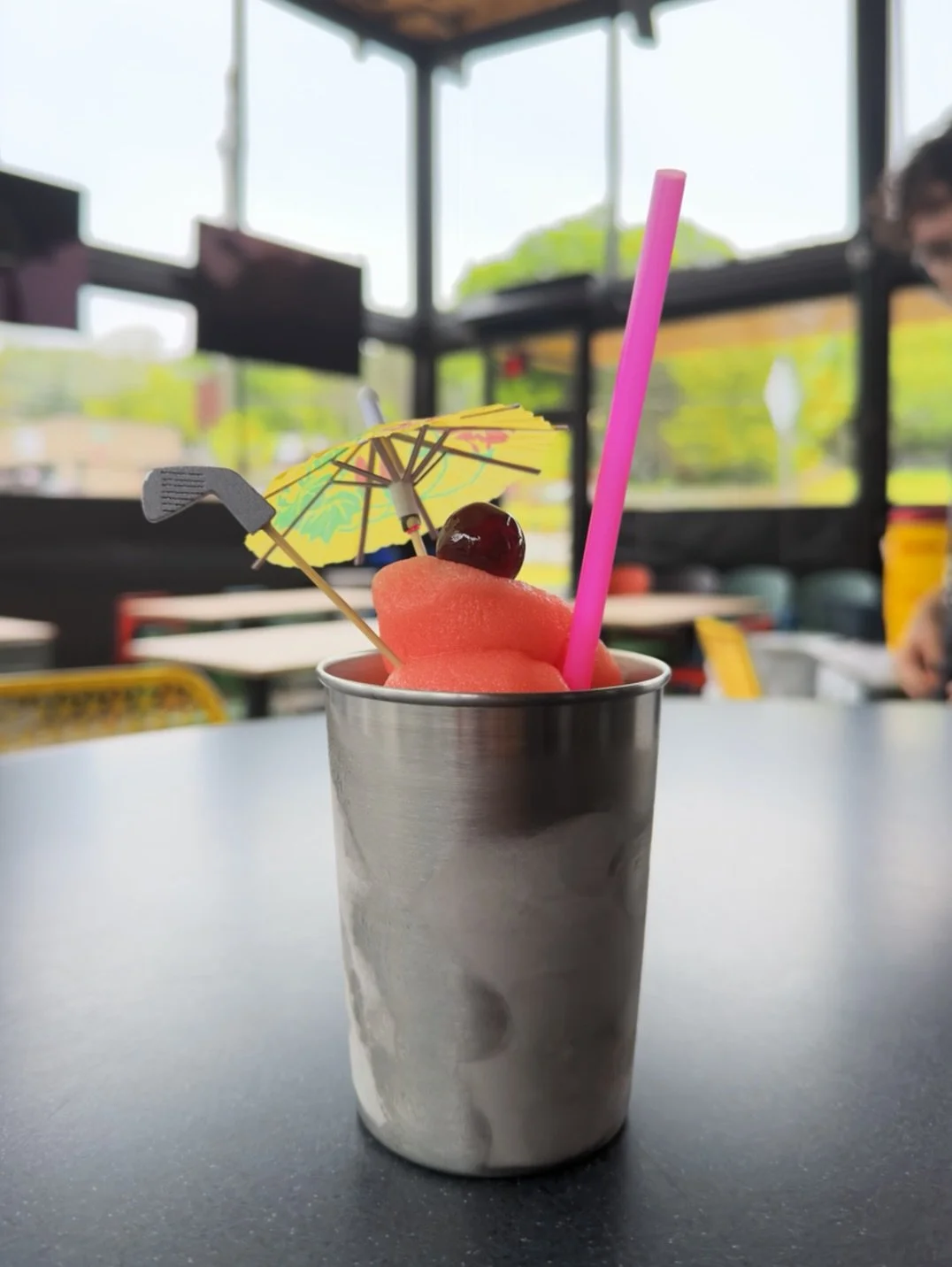 A play on the Augusta&rsquo;s own Azalea, our new slushie &mdash; The Mulligan &mdash; features vodka, elderflower liqueur, lemon, house strawberry syrup, and liber &amp; co. grenadine. Think bright pink, sweet, tart, and the perfect accompaniment to