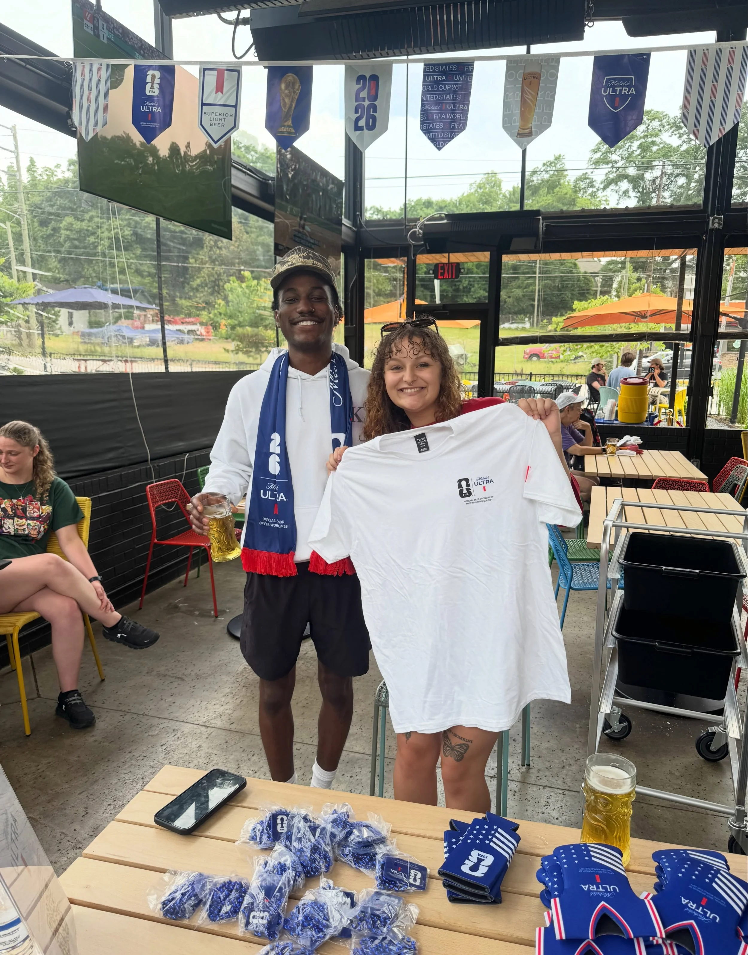 TOMORROW &mdash; TUESDAY 5/26 ! 

There is not one but TWO ways to engage with sports at Cafe Racer Oak Street ⚽️💅

1. @michelobultra is hanging out + giving you a chance to win tickets to the World Cup from 5-6PM. rest assured $3 mich ultra on draf