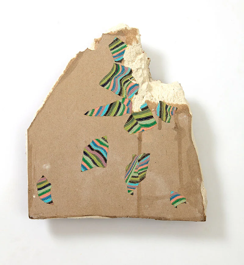 Wall no. 29 , 2013. Oil on plaster wall 23 x 20.5 cm