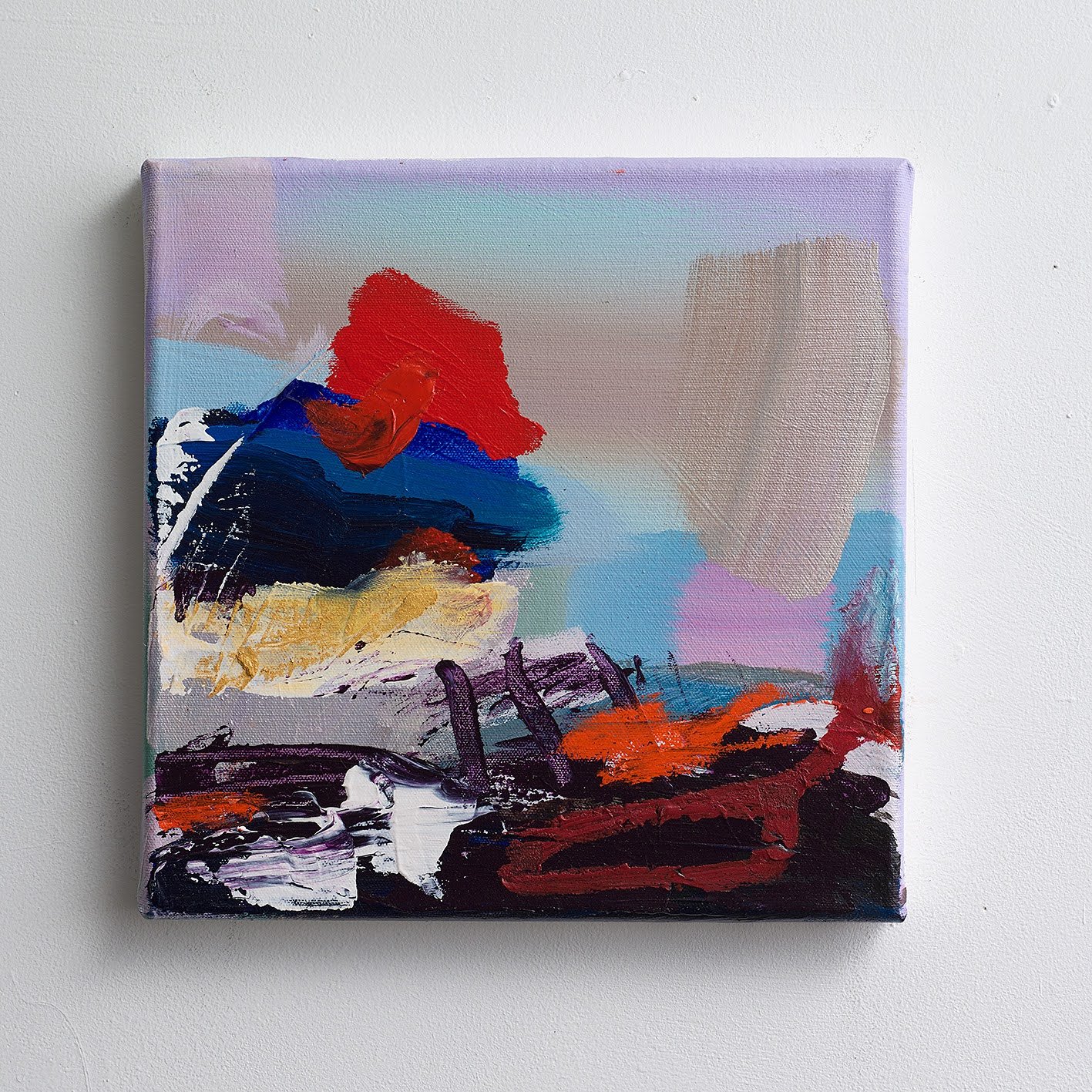 Configuration 066, 2021, Oil and acrylic on canvas, 30 x 30 cm (12 x 12 inch)