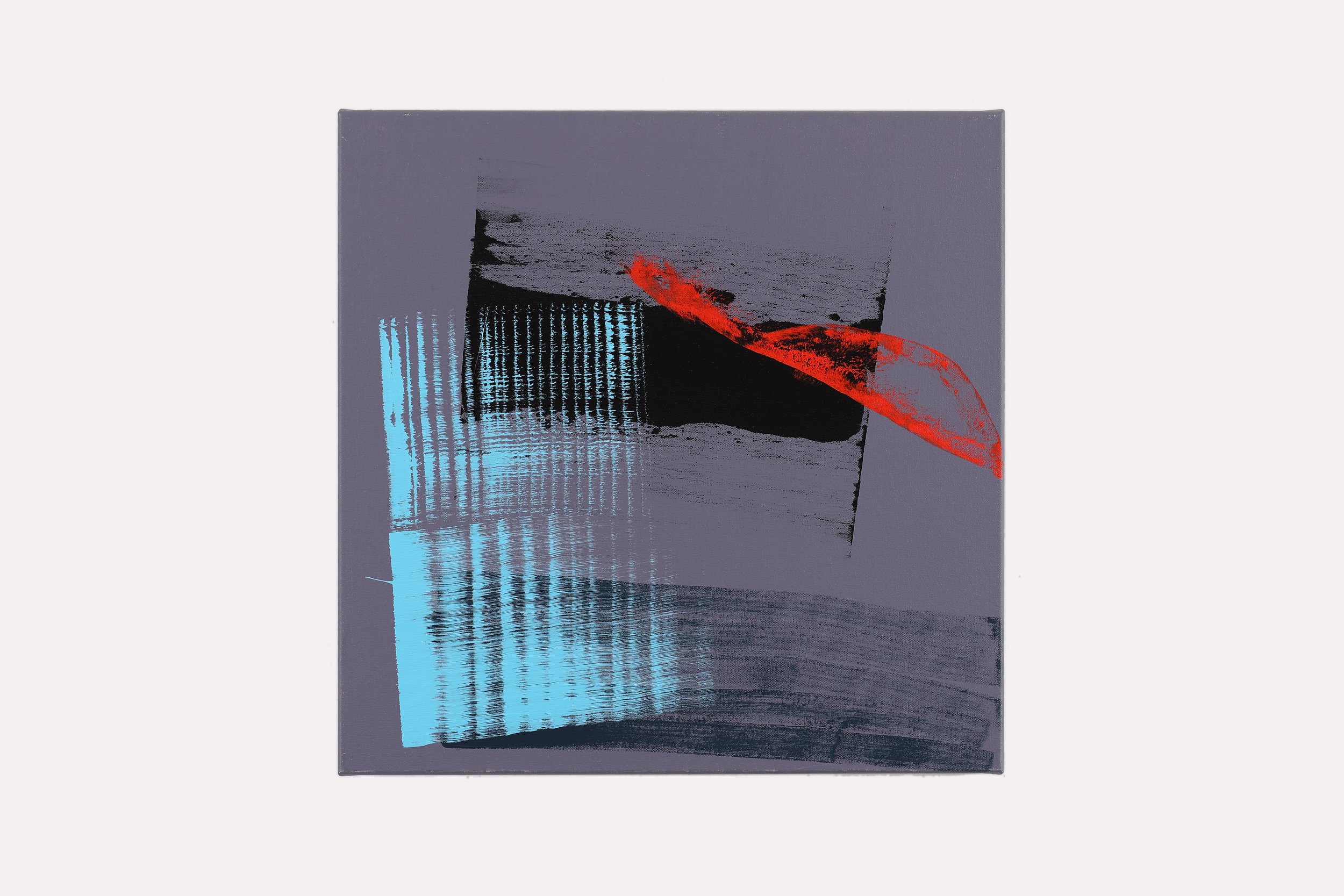 Configuration 6074, 2018, Acrylic on canvas, 60 x 60 cm (23.5 23.5 inch) 