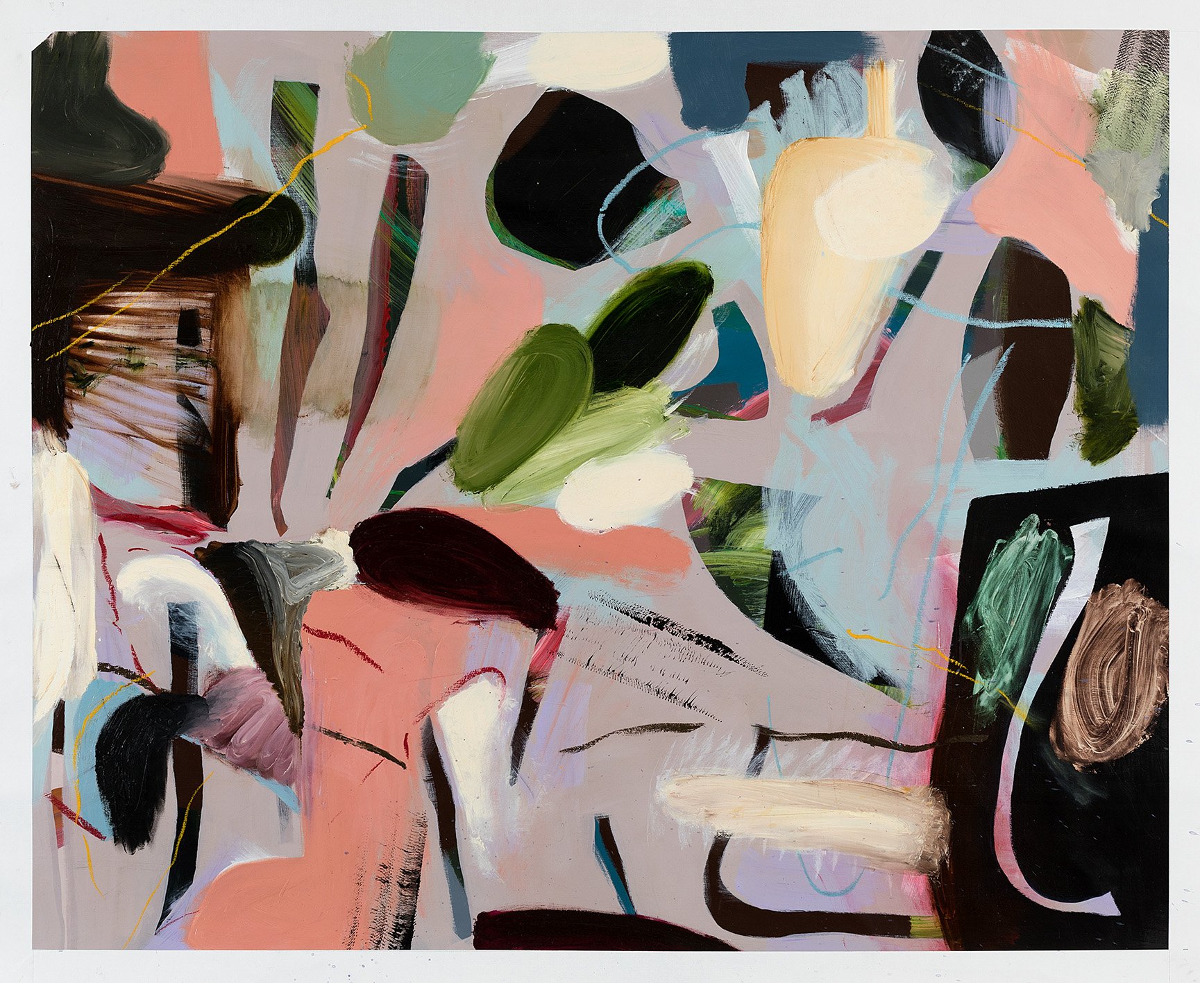 Untitled Configuration, 2022, Acrylic on canvas, 200 x 155 cm