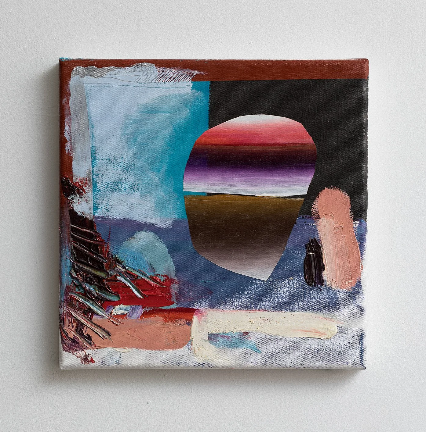 Untitled Configuration, 2022, Acrylic on canvas, 30 x 30 cm