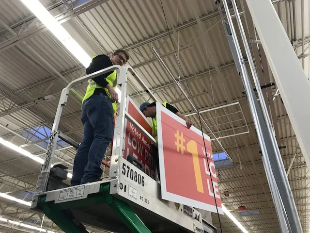 Ariel Lift in Nationwide Retail Signage Deployment
