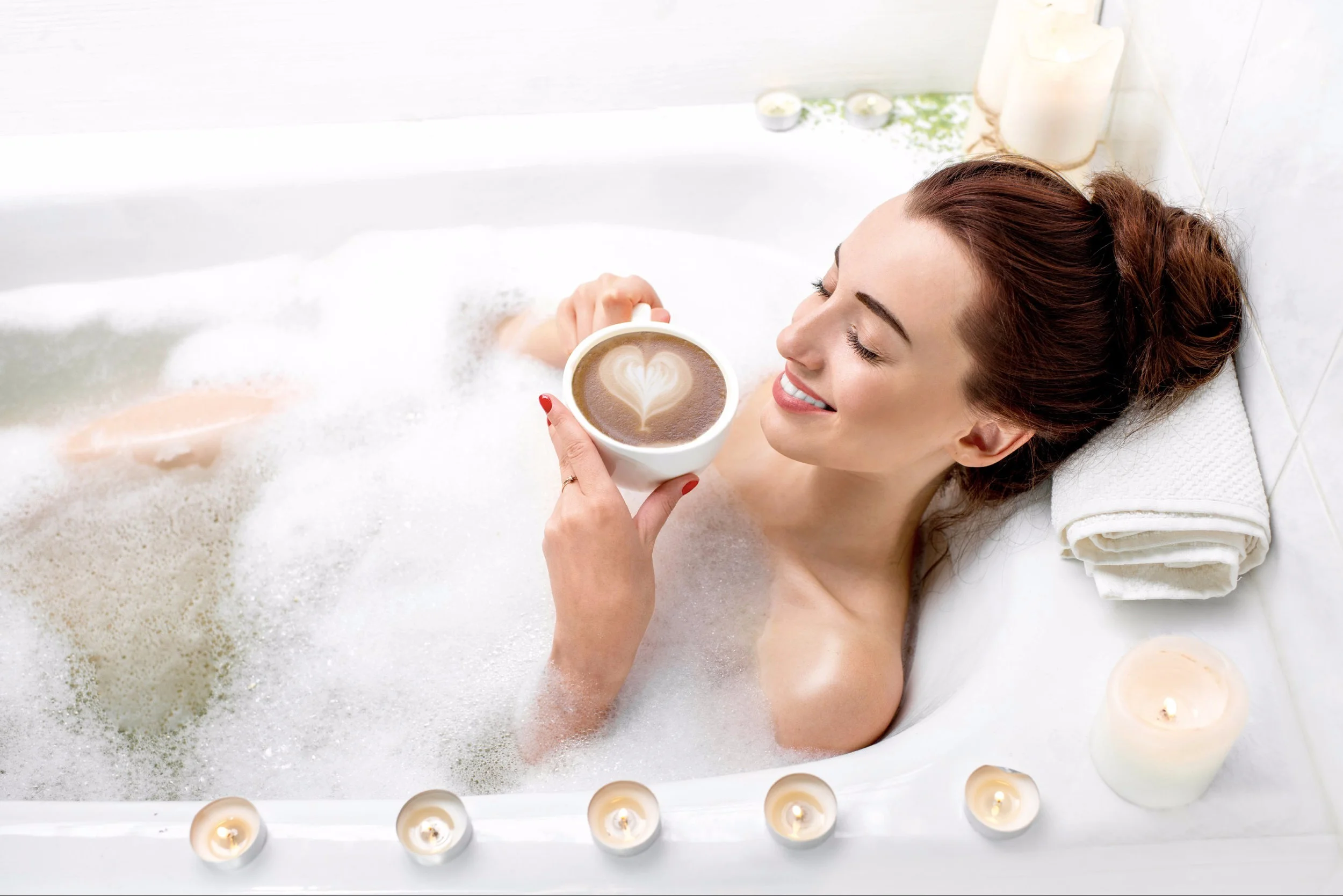 Woman bathing