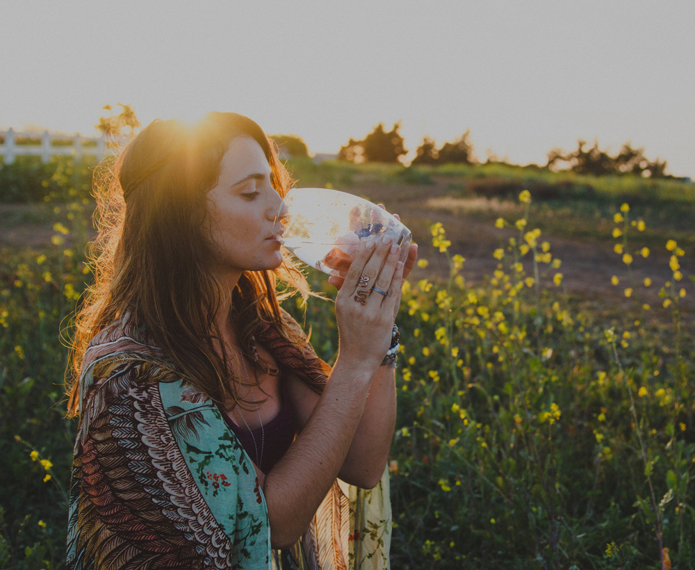 gemstone organic drink crystal water
