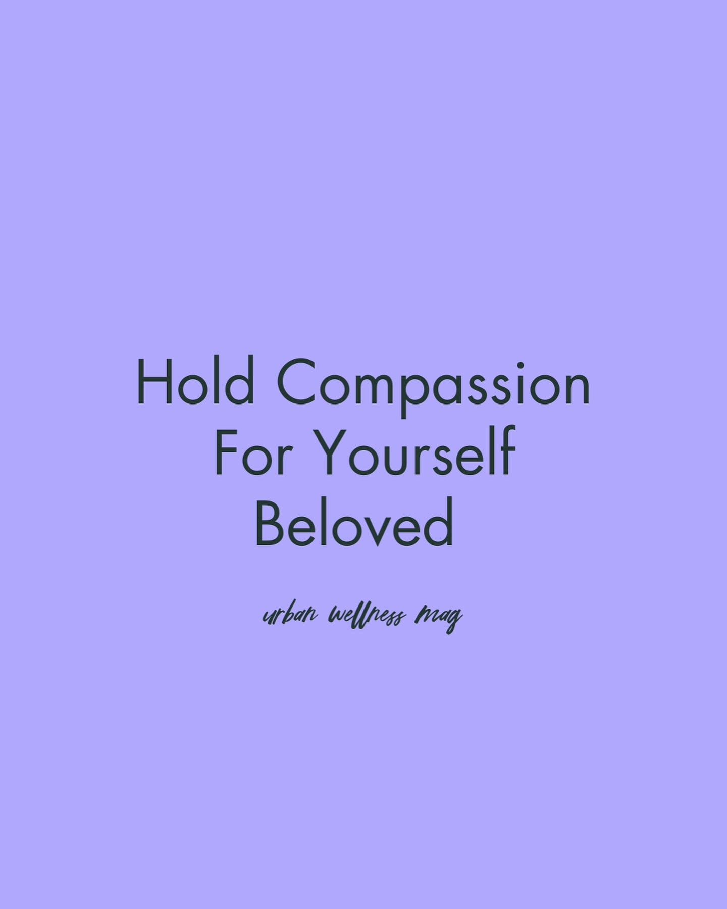 Don&rsquo;t be so hard on yourself, you are doing amazing! ✨ 
Do what you have to do to improve your overall wellbeing. 

#wellnesswednesday #wellnesscommunity #selfcompassion