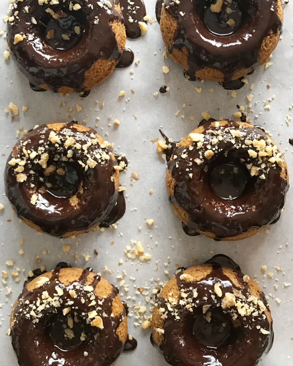 Chocolate Glazed “Healthy” Doughnuts
