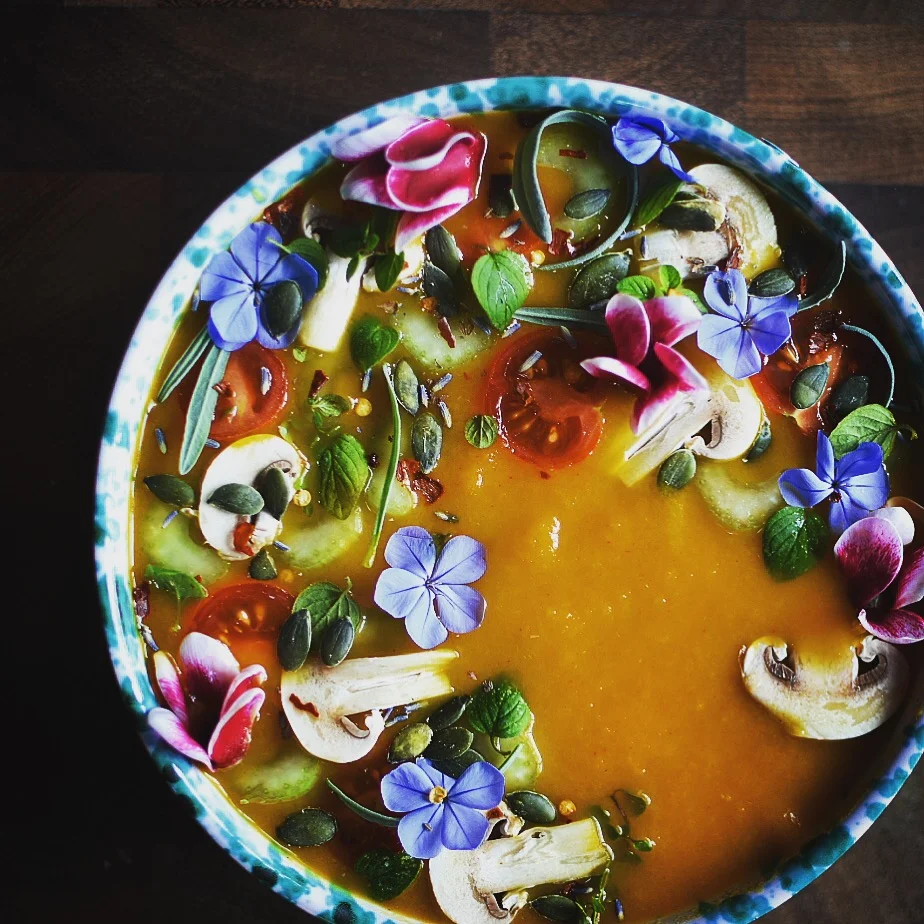 Spiced Creamy Pumpkin & Carrot Soup